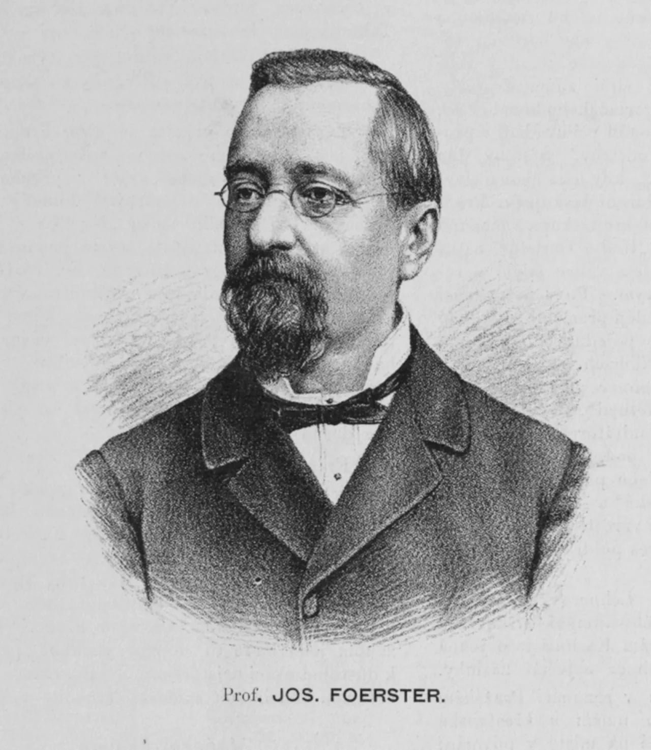 Portrait of Josef Foerster (1833–1907) – memorial page