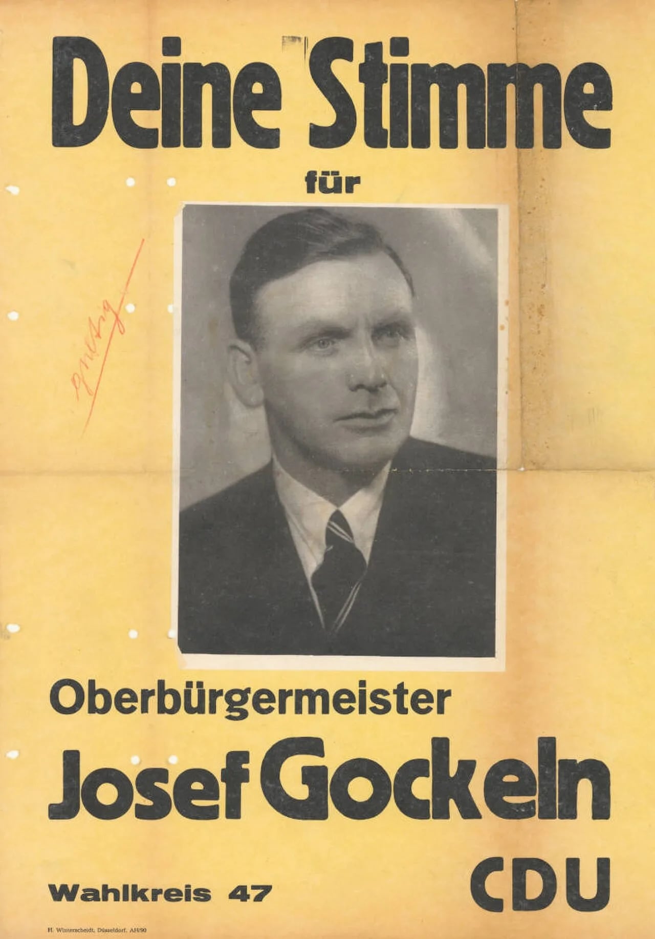 Porträt von Josef Gockeln (1900–1958) – Gedenkseite