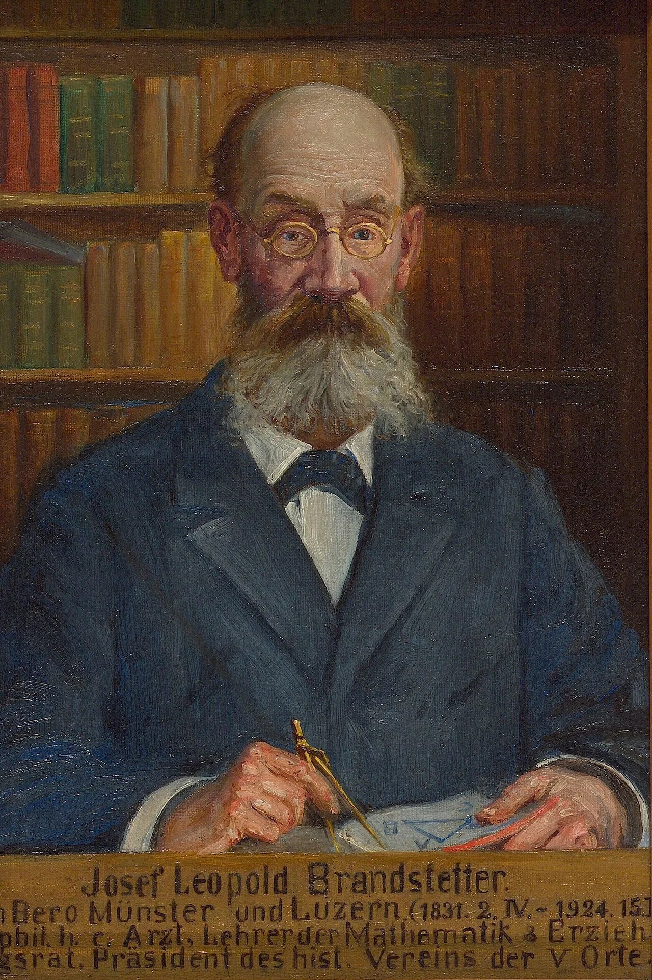 Porträt von Josef Leopold Brandstetter (1831–1924) – Gedenkseite