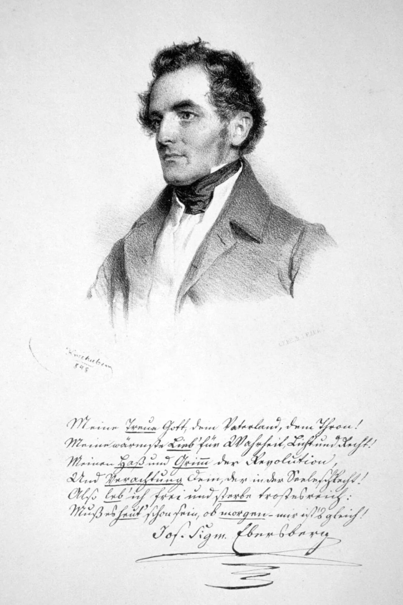Portrait of Josef Sigmund Ebersberg (1799–1854) – memorial page