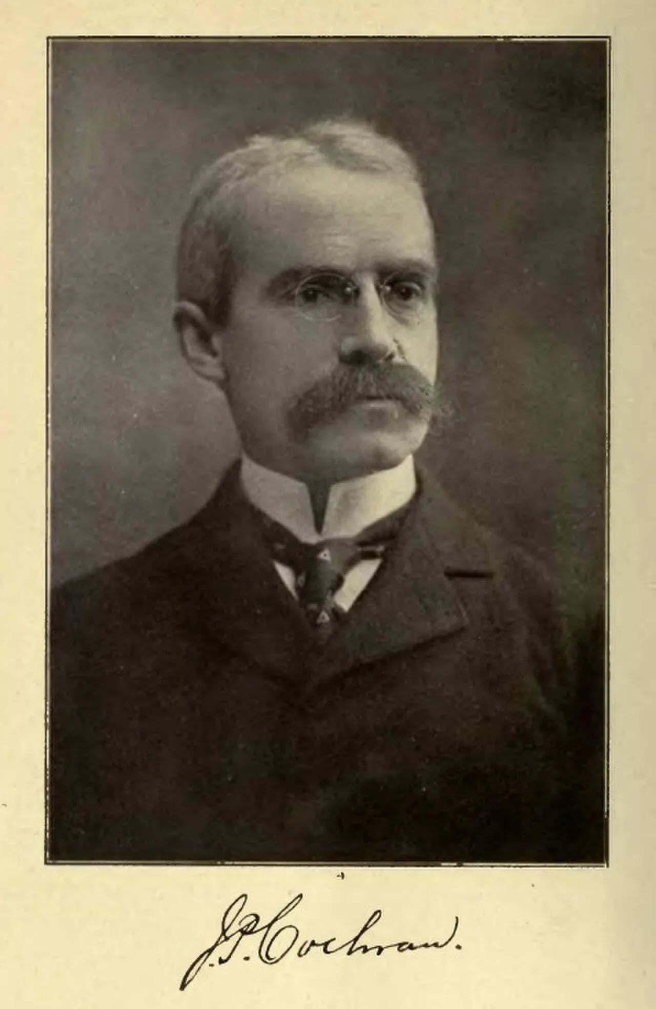 Porträt von Joseph Cochran (1855–1905) – Gedenkseite