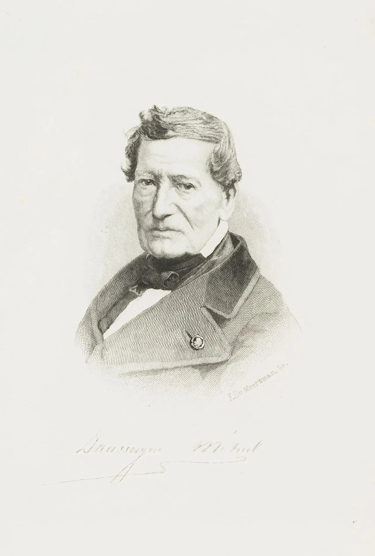 Portrait of Joseph Daussoigne-Méhul (1790–1875) – memorial page