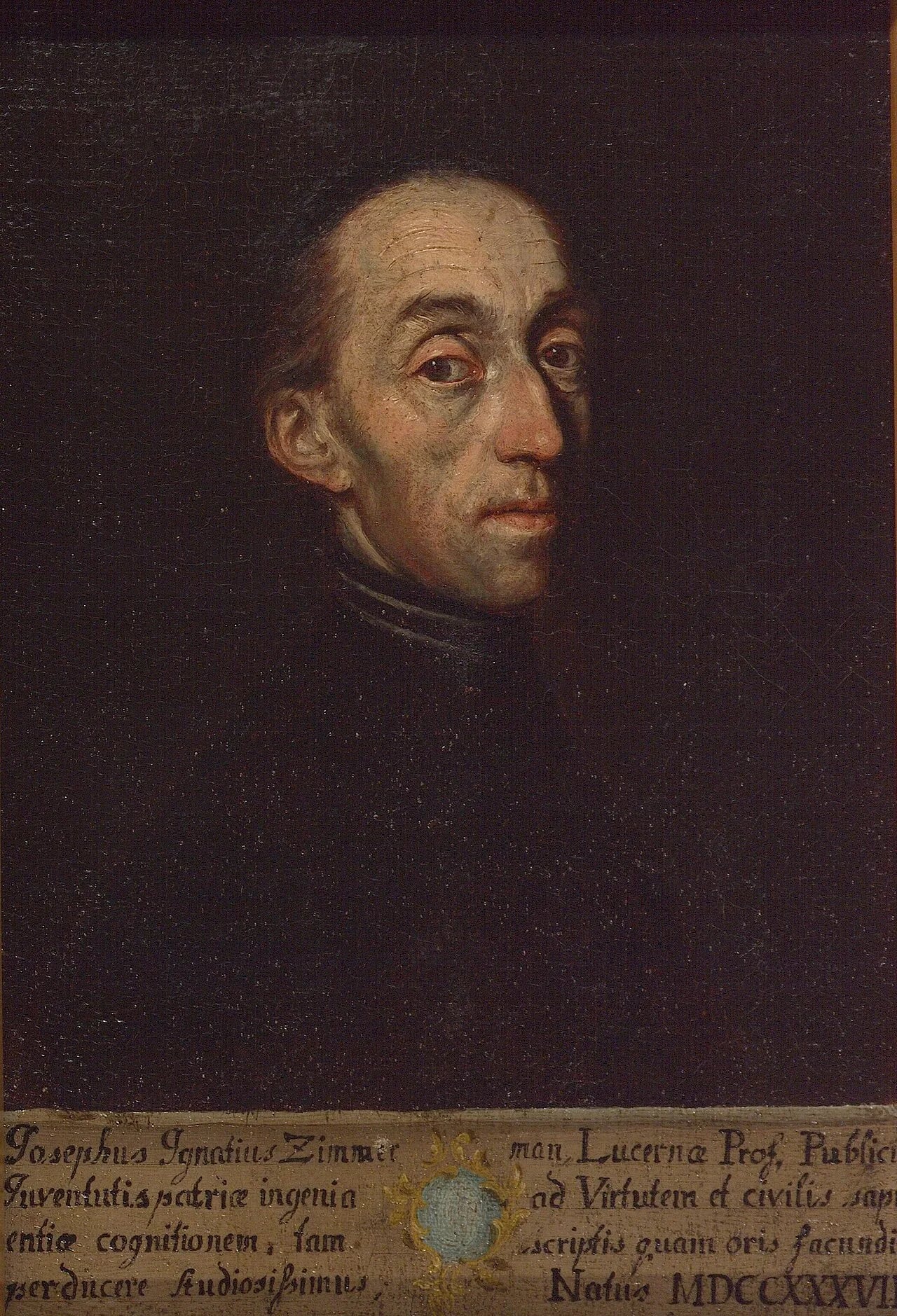 Porträt von Josef Ignaz Zimmermann (1737–1797) – Gedenkseite