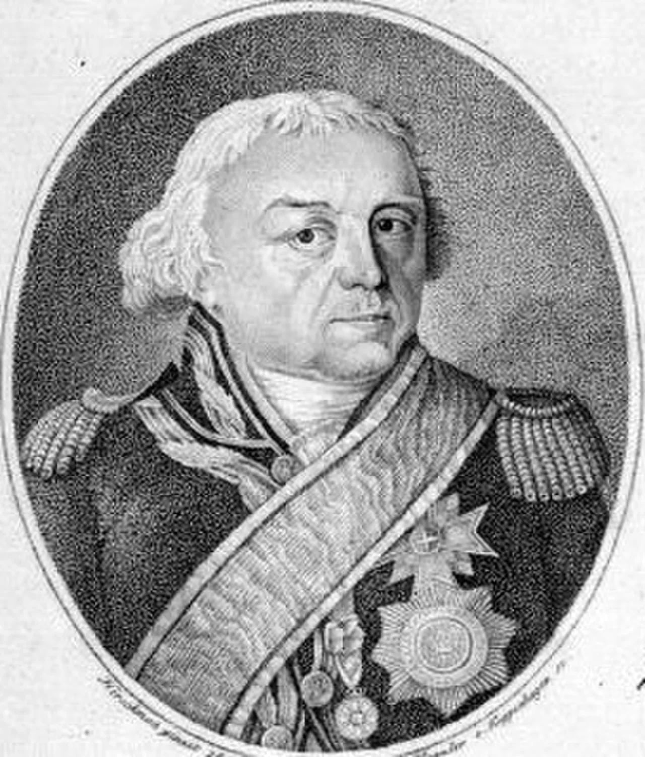 Porträt von Joseph Maria von Weichs (1756–1819) – Gedenkseite