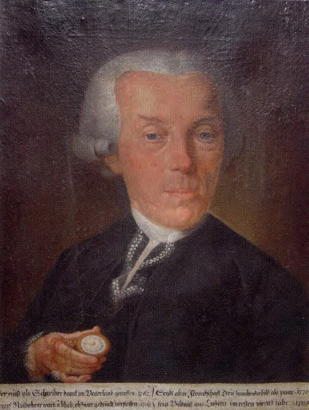 Porträt von Joseph Rudolf Valentin Meyer (1725–1808) – Gedenkseite