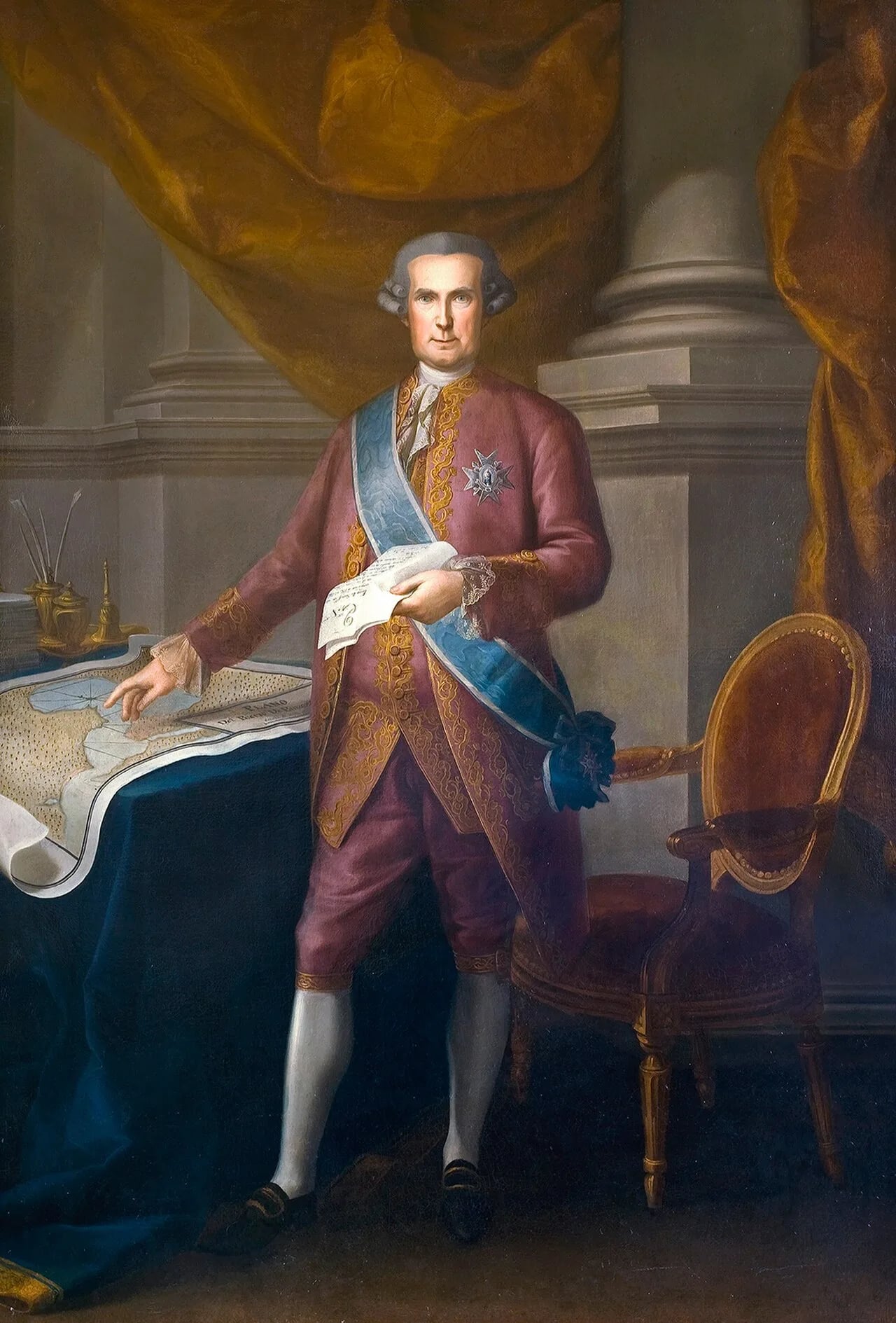 Porträt von José de Gálvez y Gallardo (1720–1787) – Gedenkseite
