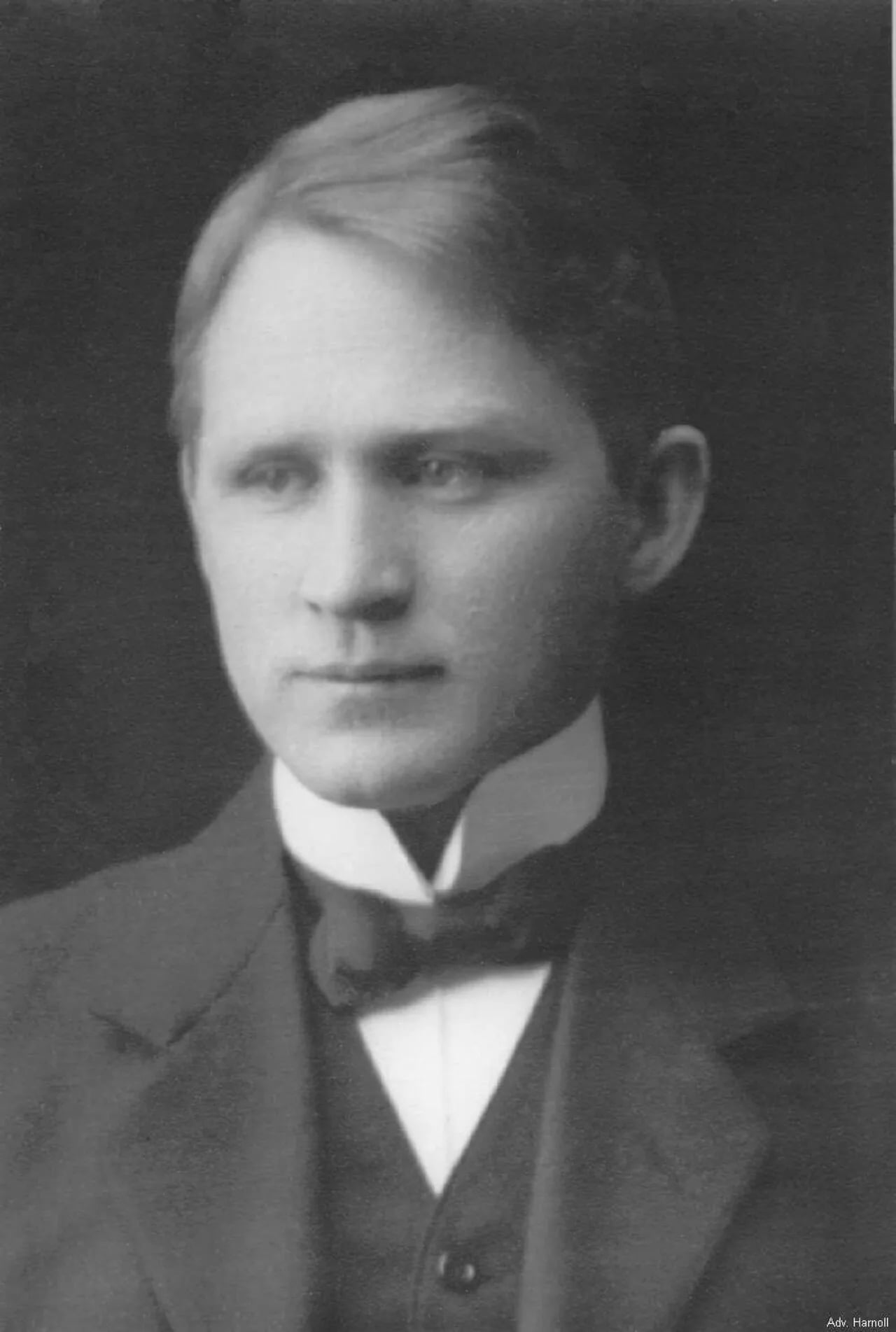 Porträt von Halfdan Harnoll (1877–1918) – Gedenkseite