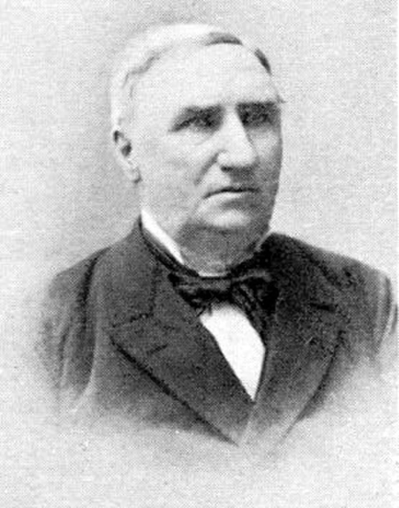 Porträt von Johan Christian Georg Hvoslef (1819–1889) – Gedenkseite