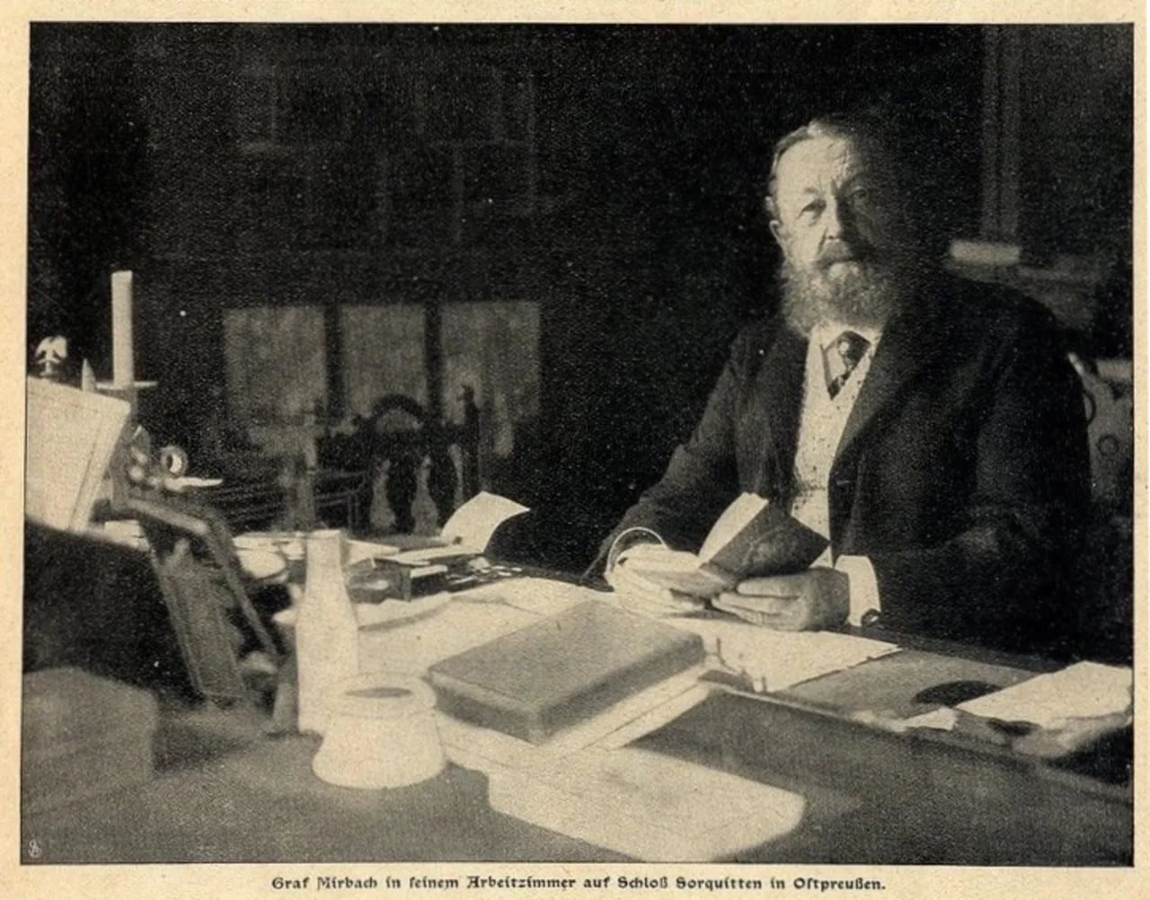 Porträt von Julius von Mirbach-Sorquitten (1839–1921) – Gedenkseite