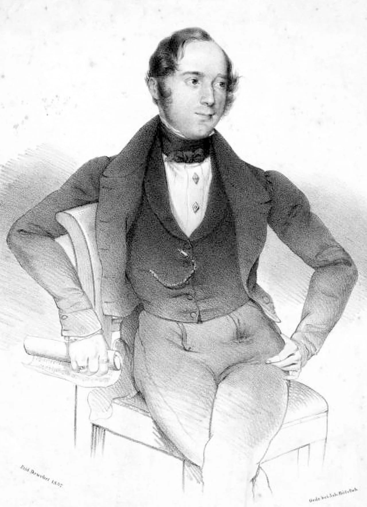Porträt von Jurij Mihevec (1805–1882) – Gedenkseite