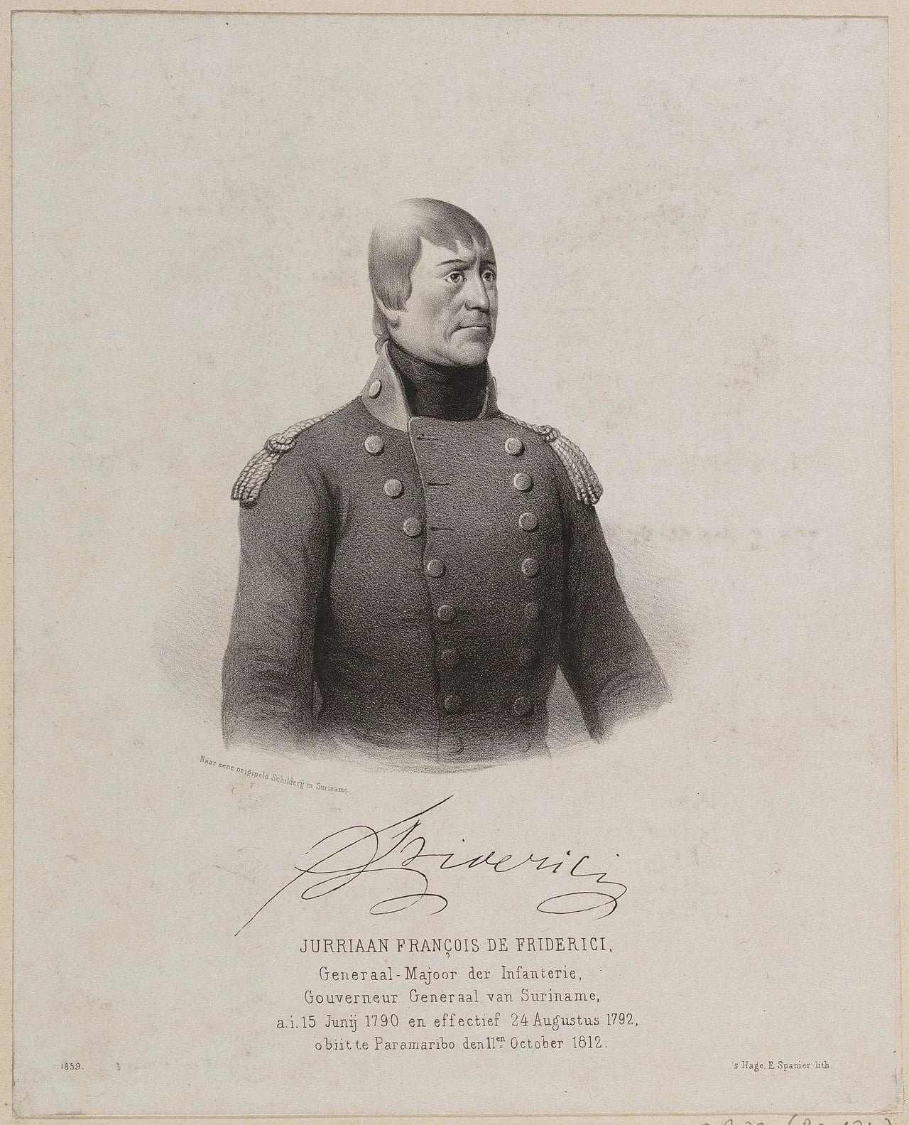 Portrait of Jurriaan François de Friderici (1751–1812) – memorial page