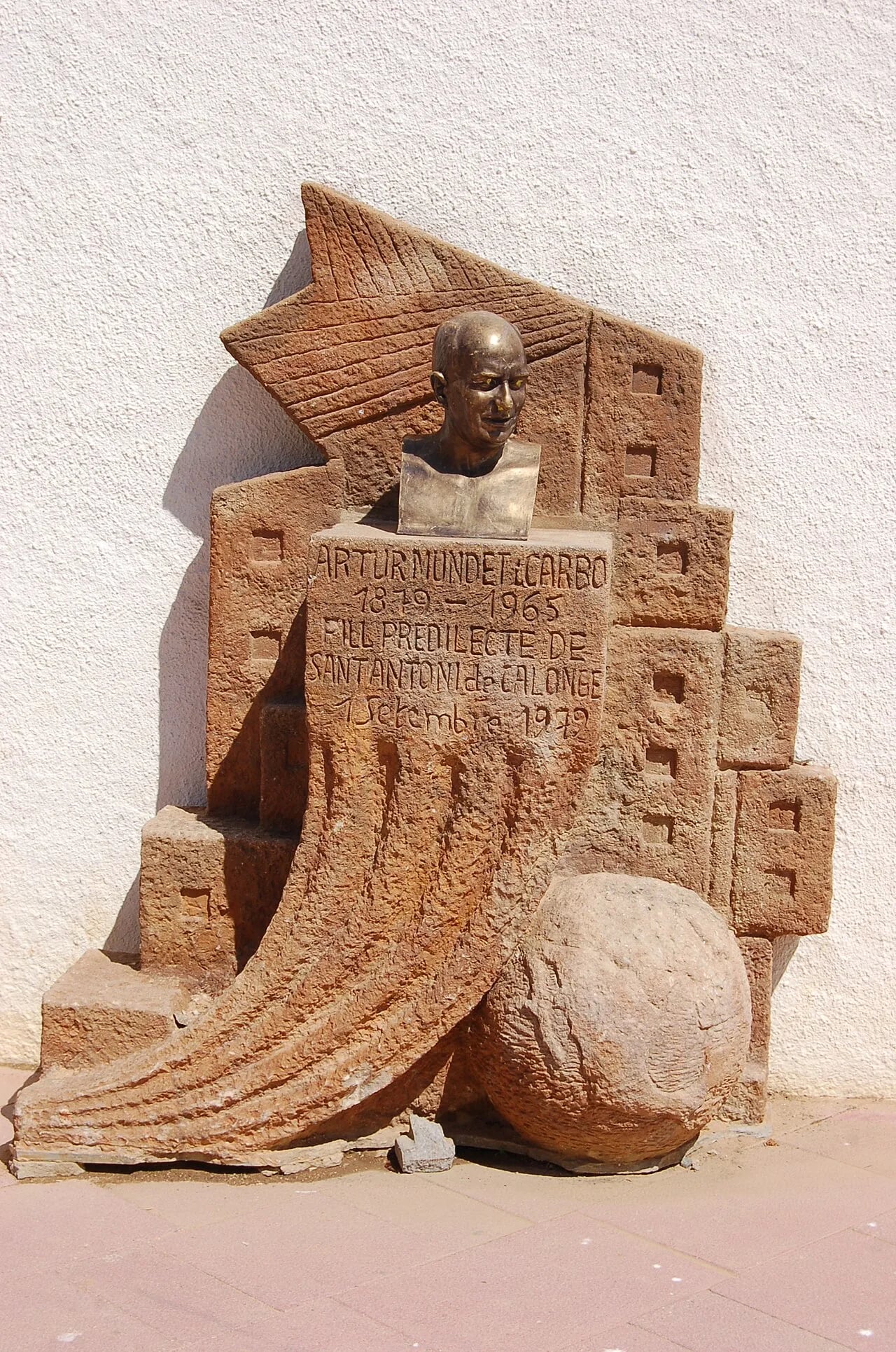 Porträt von Artur Mundet i Carbó (1878–1965) – Gedenkseite