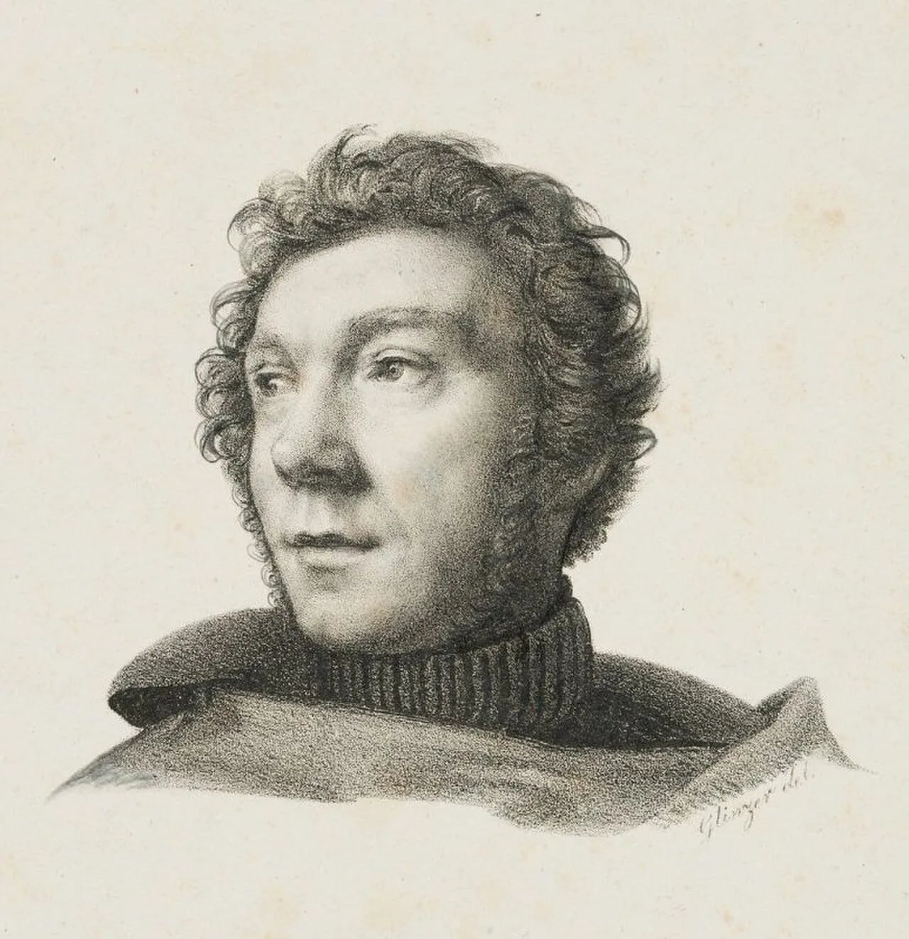 Porträt von Carl Glinzer (1802–1878) – Gedenkseite