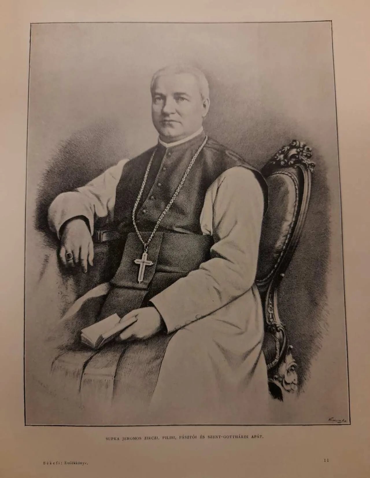 Porträt von Jeromos Supka (1832–1891) – Gedenkseite