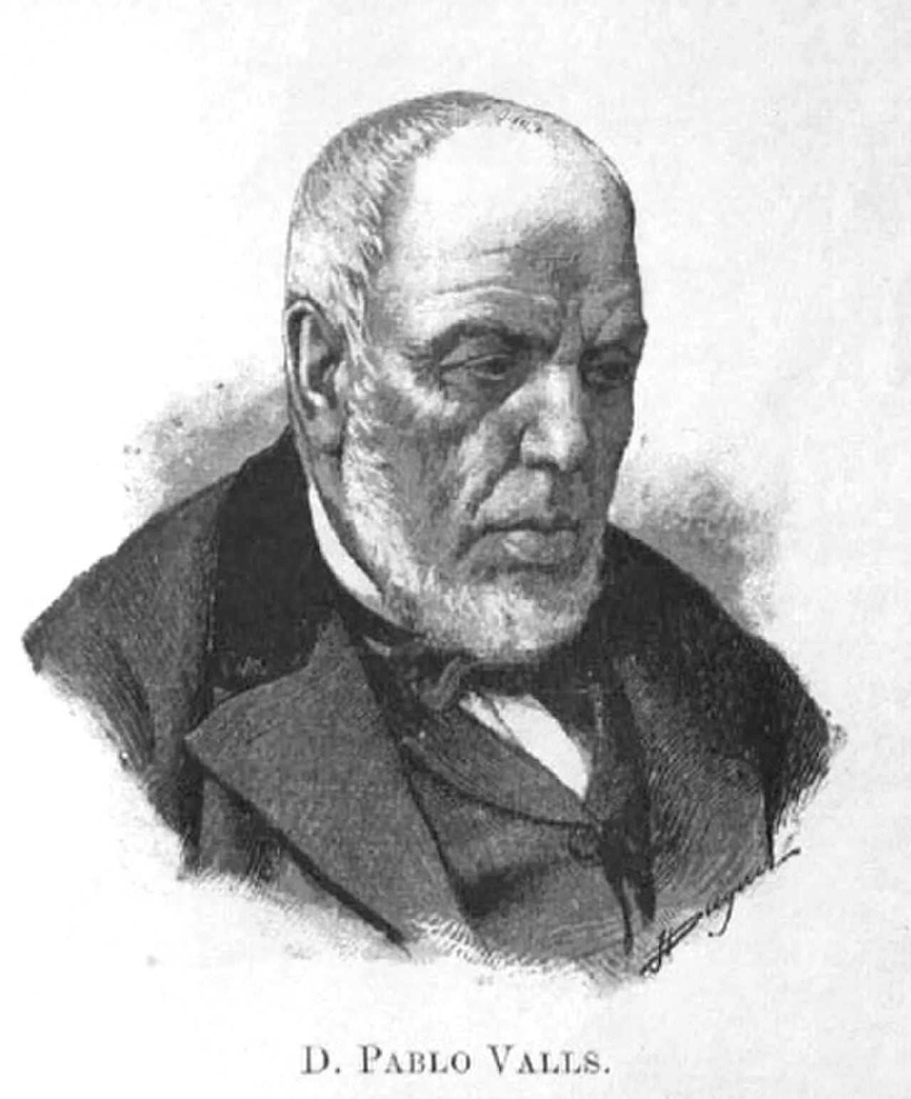Portrait of Pau Valls i Bonet (1814–1888) – memorial page