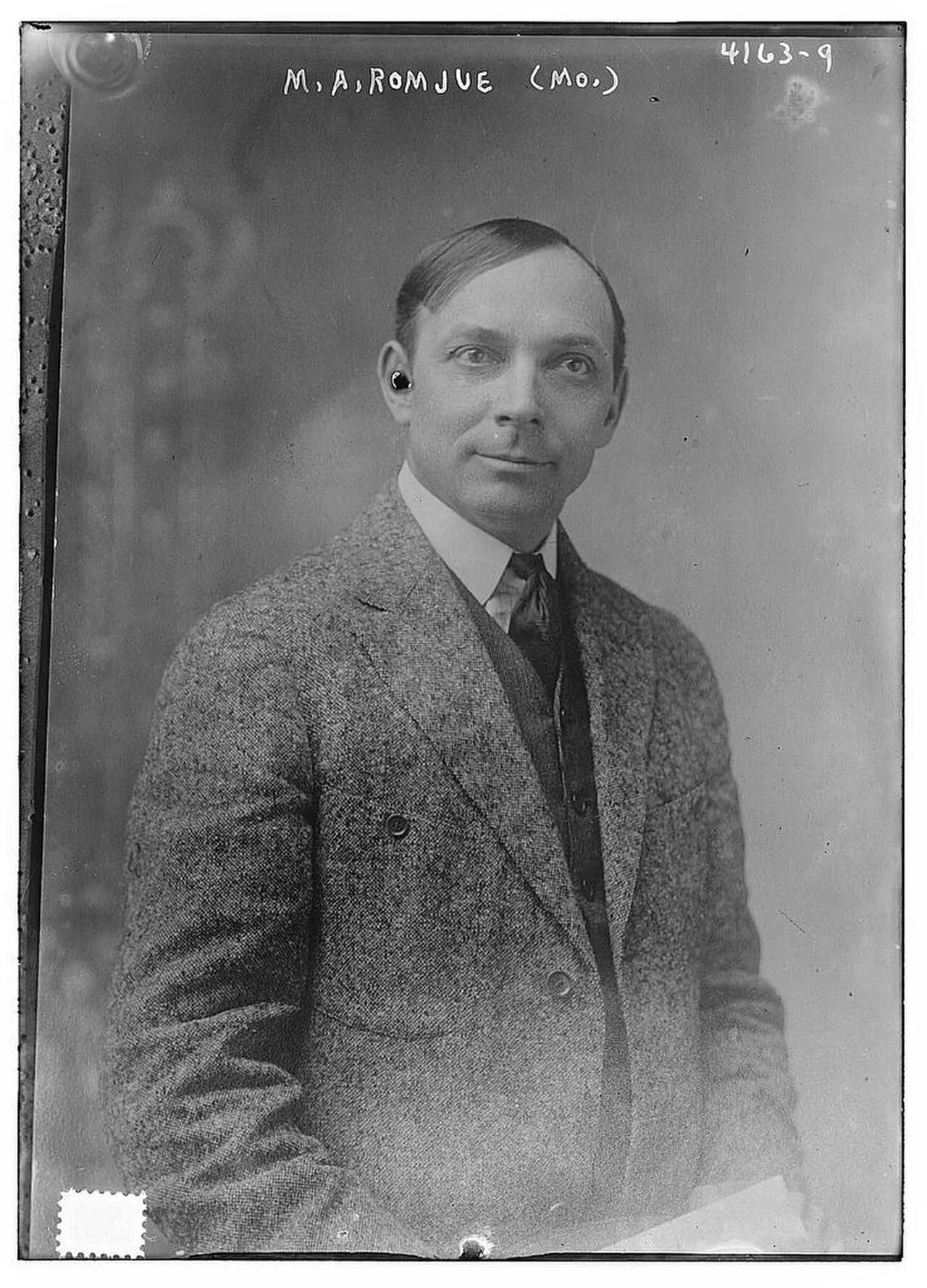 Portrait of Milton A. Romjue (1874–1968) – memorial page
