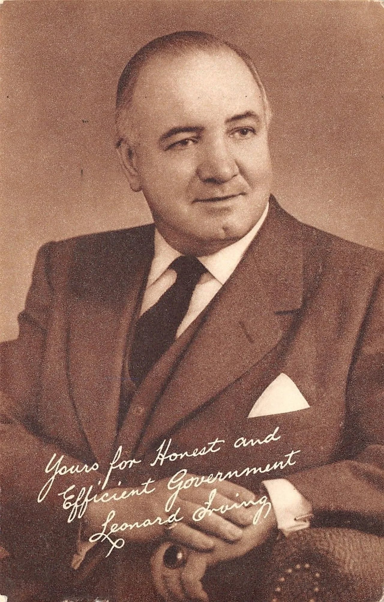 Portrait of Leonard Irving (1898–1962) – memorial page