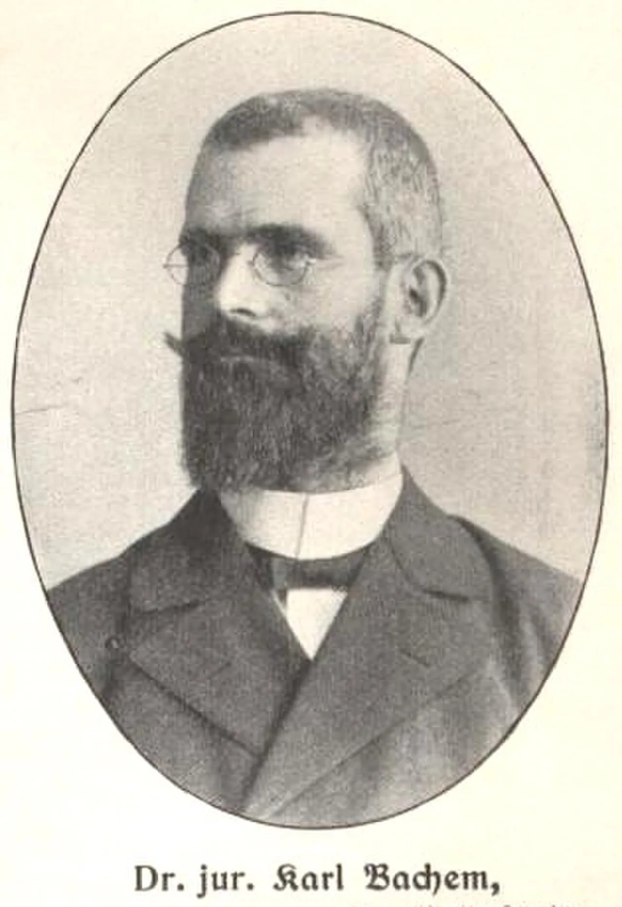Portrait of Karl Bachem (1858–1945) – memorial page