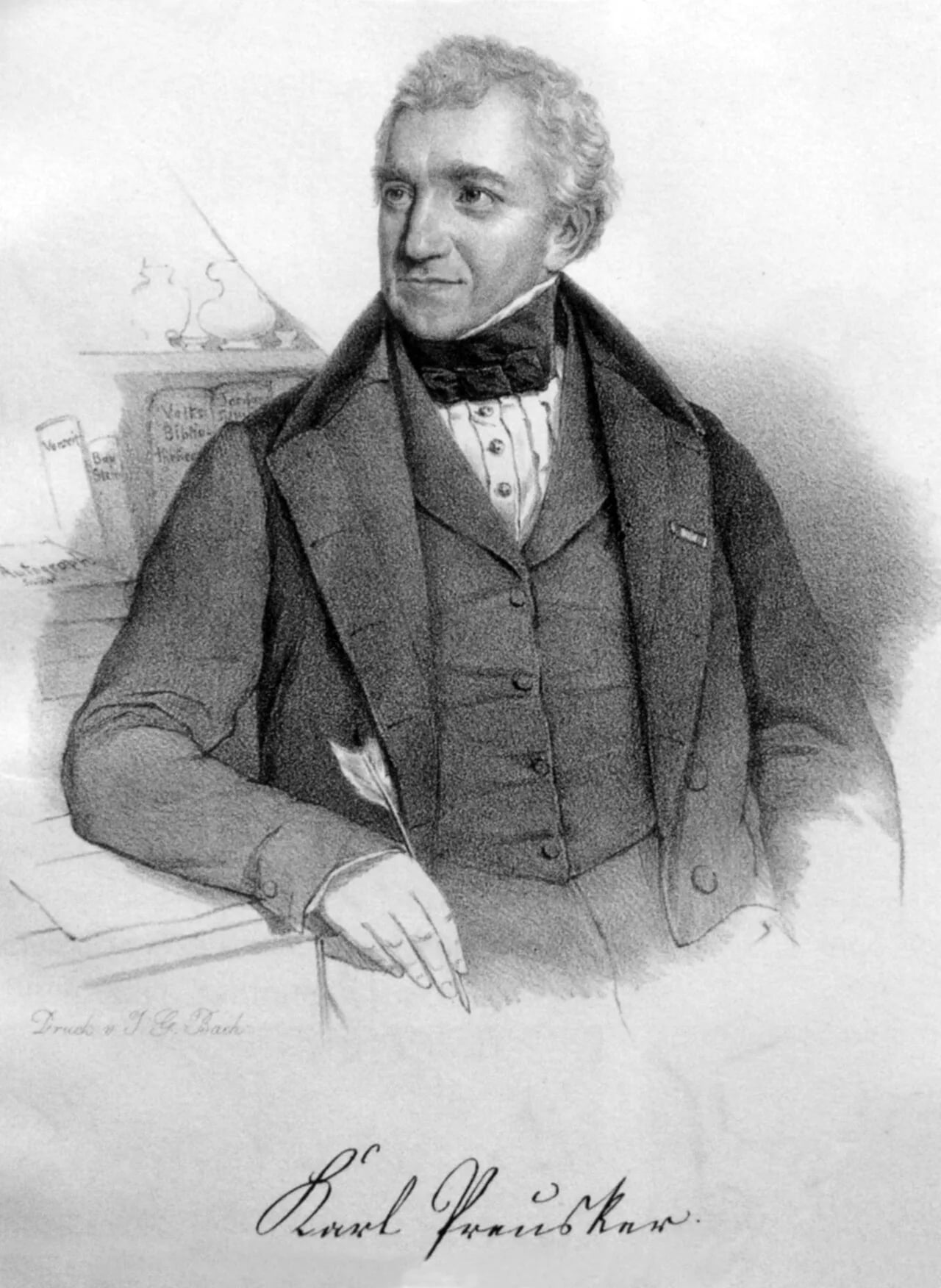 Porträt von Karl Benjamin Preusker (1786–1871) – Gedenkseite