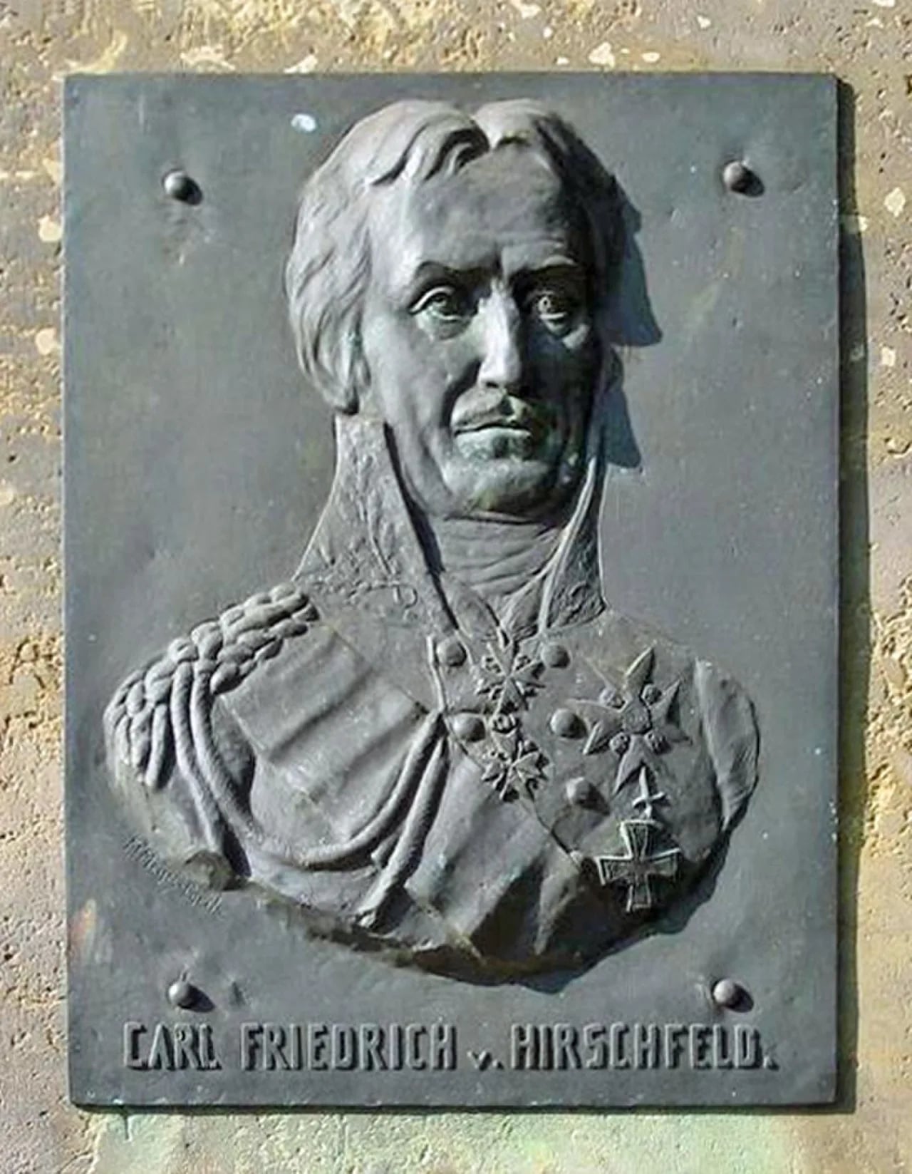 Porträt von Karl Friedrich von Hirschfeld (1747–1818) – Gedenkseite