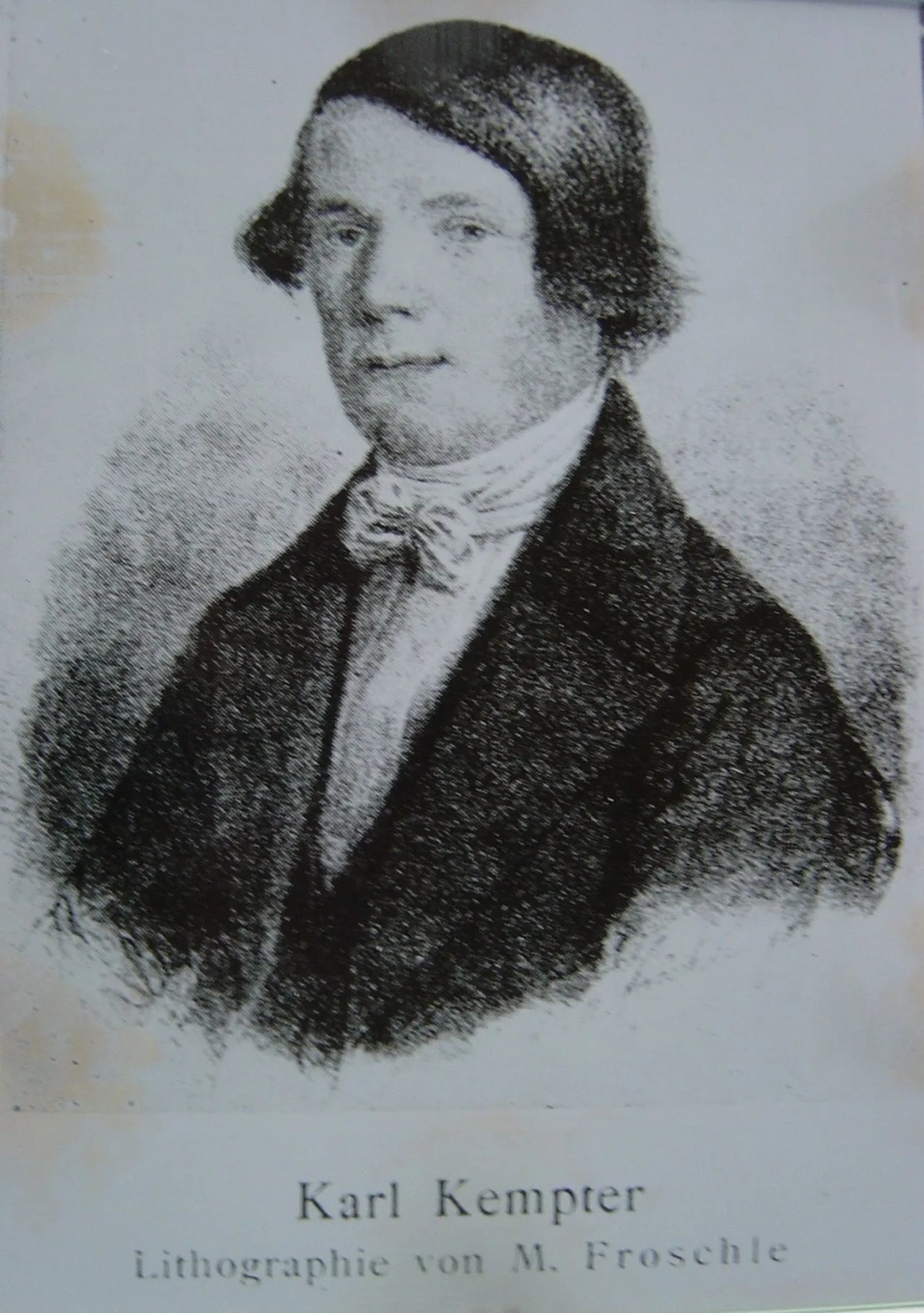 Porträt von Karl Kempter (1819–1871) – Gedenkseite