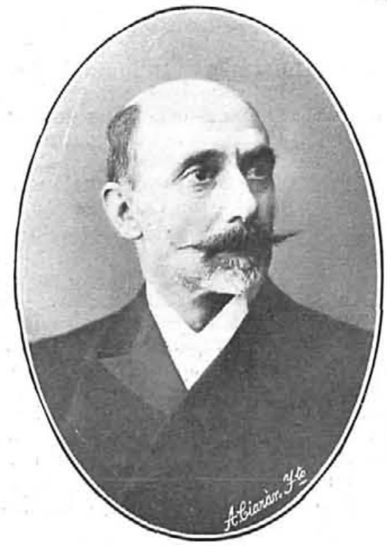 Porträt von Joaquín Lloréns Fernández de Cordoba (1854–1930) – Gedenkseite