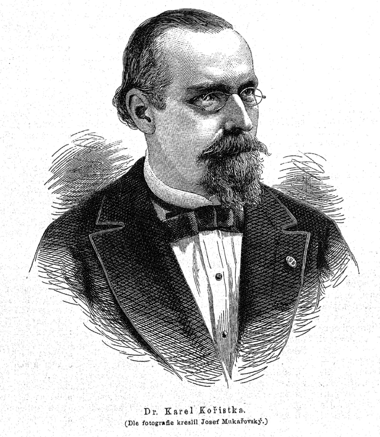 Portrait of Karl Kořistka (1825–1906) – memorial page