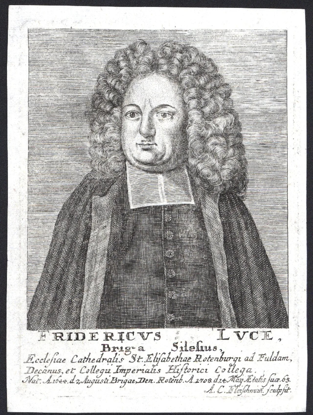 Portrait of Friedrich Lucae (1644–1708) – memorial page