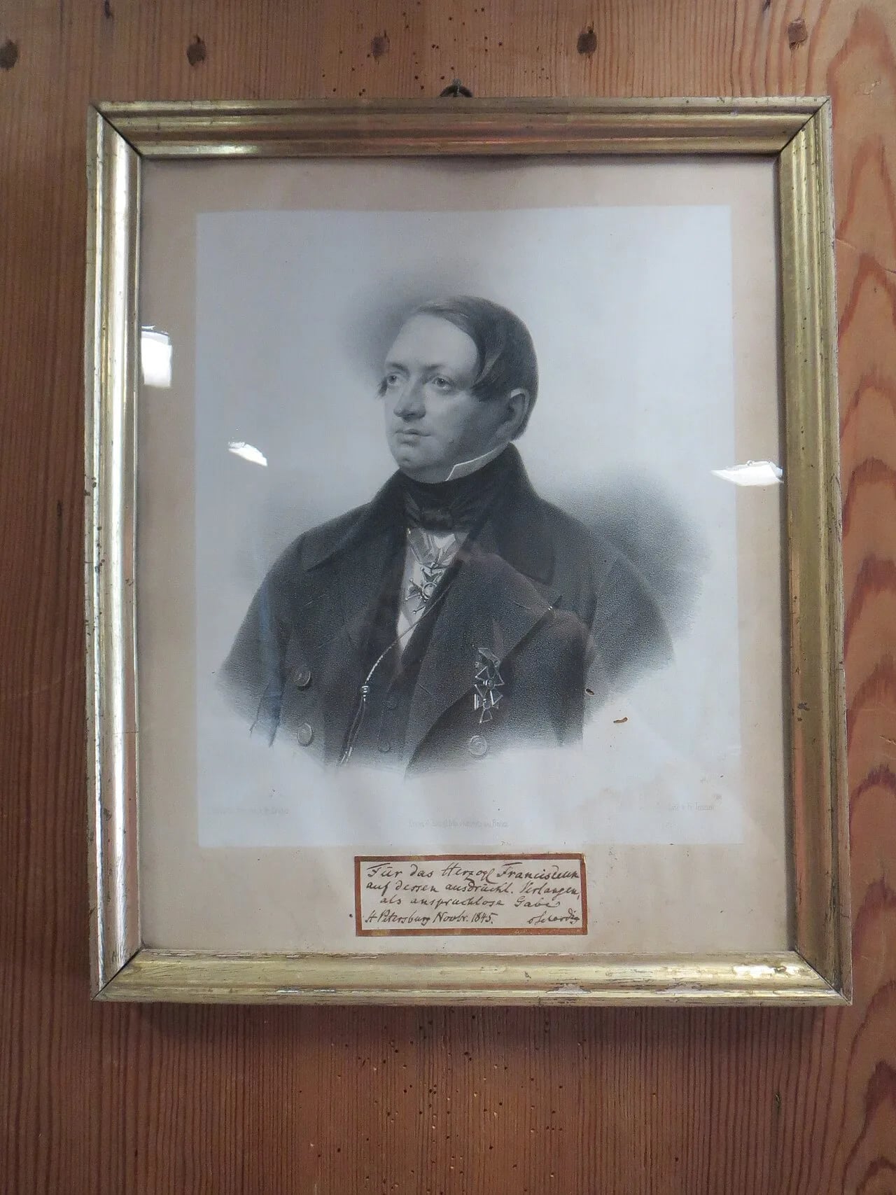 Porträt von Friedrich Ludwig Schardius (1796–1855) – Gedenkseite
