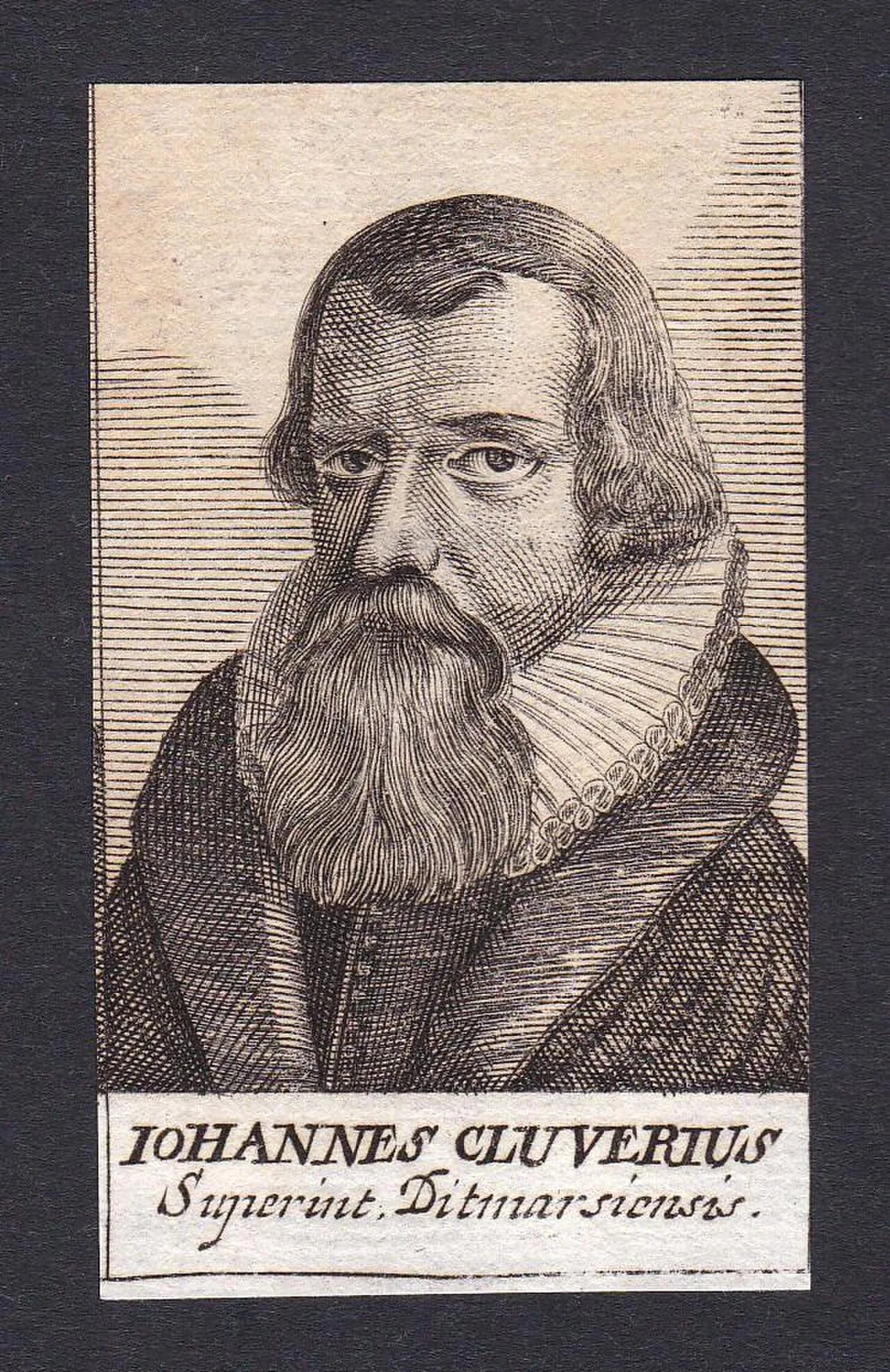 Porträt von Johannes Clüver (1593–1633) – Gedenkseite