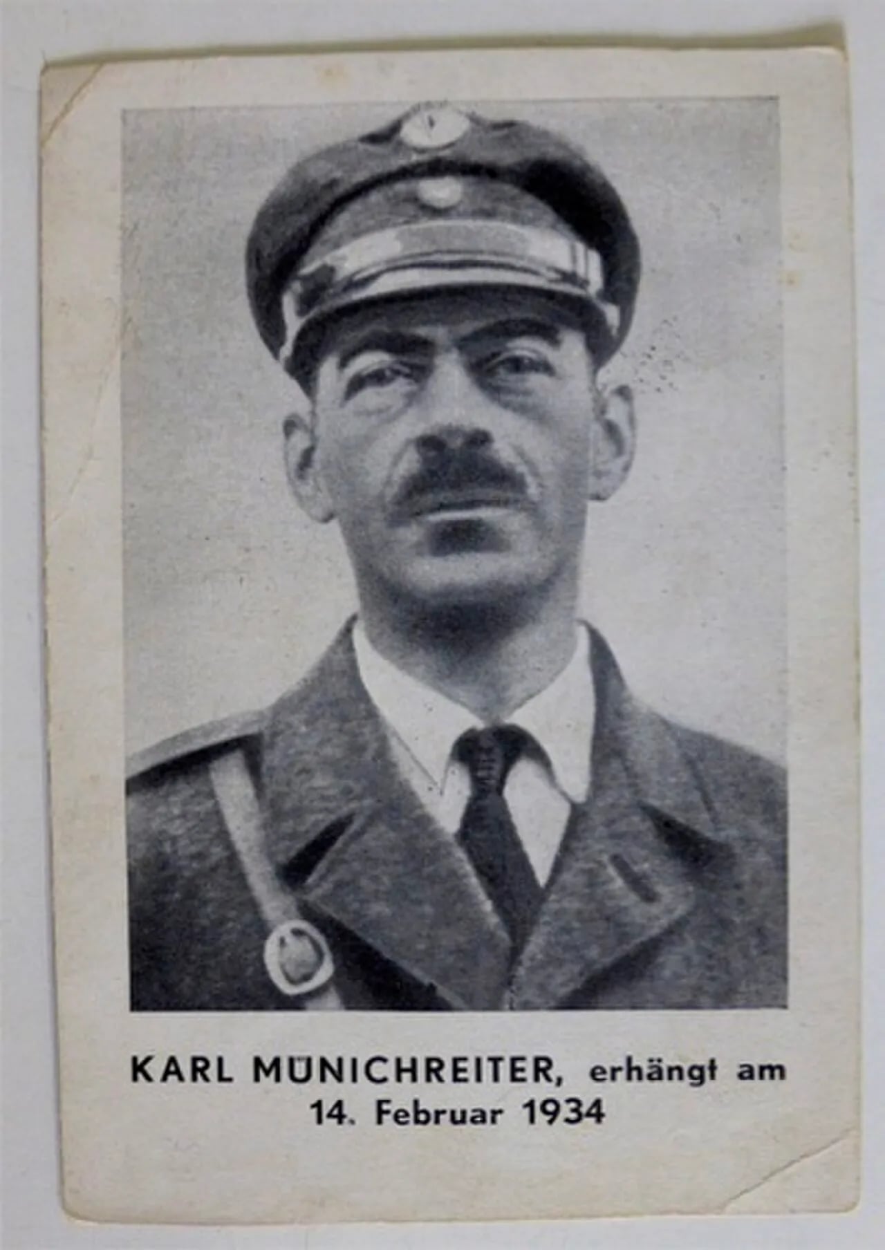 Porträt von Karl Münichreiter (1891–1934) – Gedenkseite