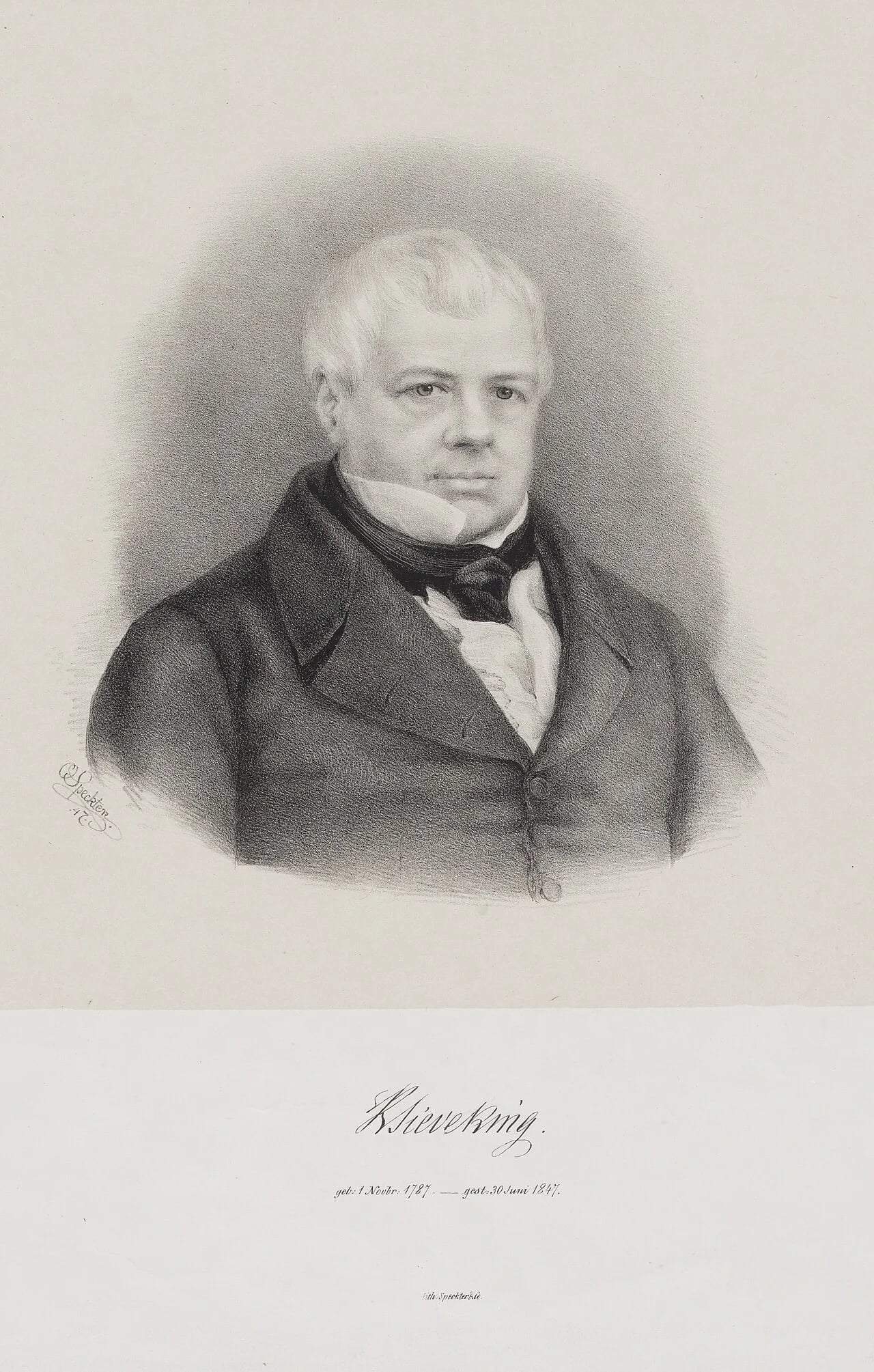 Porträt von Karl Sieveking (1787–1847) – Gedenkseite