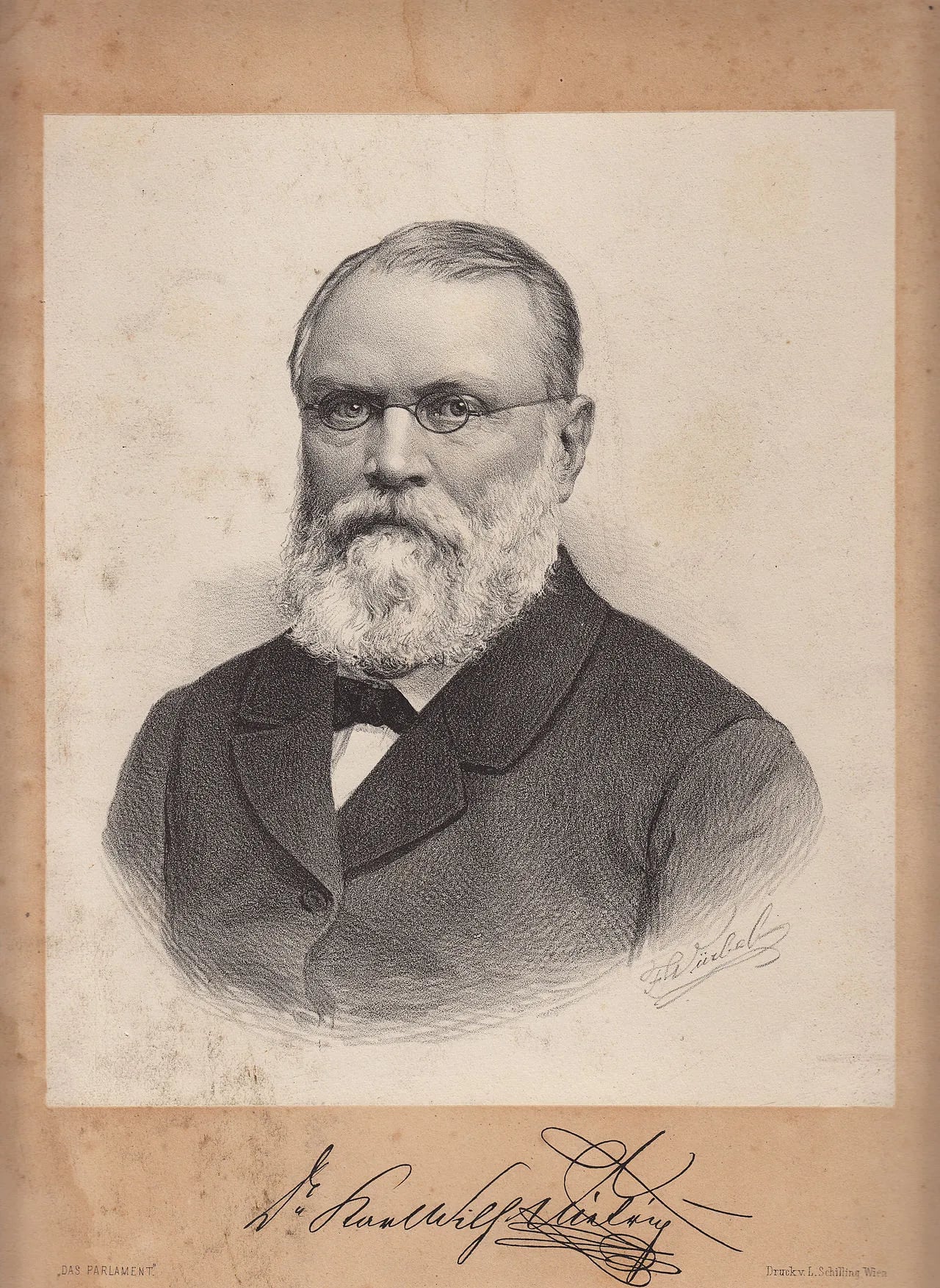 Porträt von Karl Wilhelm von Dietrich (1811–1889) – Gedenkseite