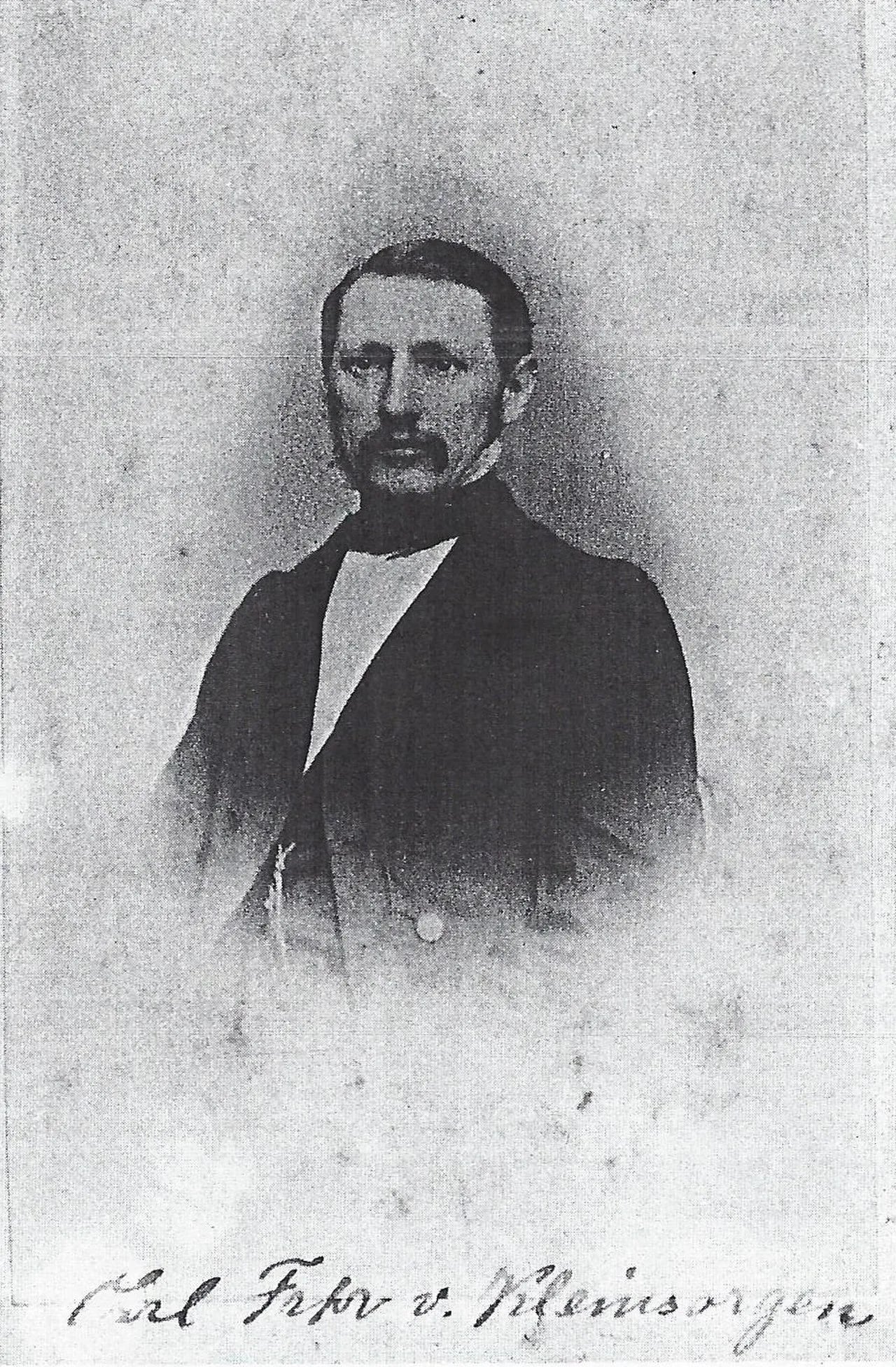 Porträt von Karl von Kleinsorgen (1829–1889) – Gedenkseite