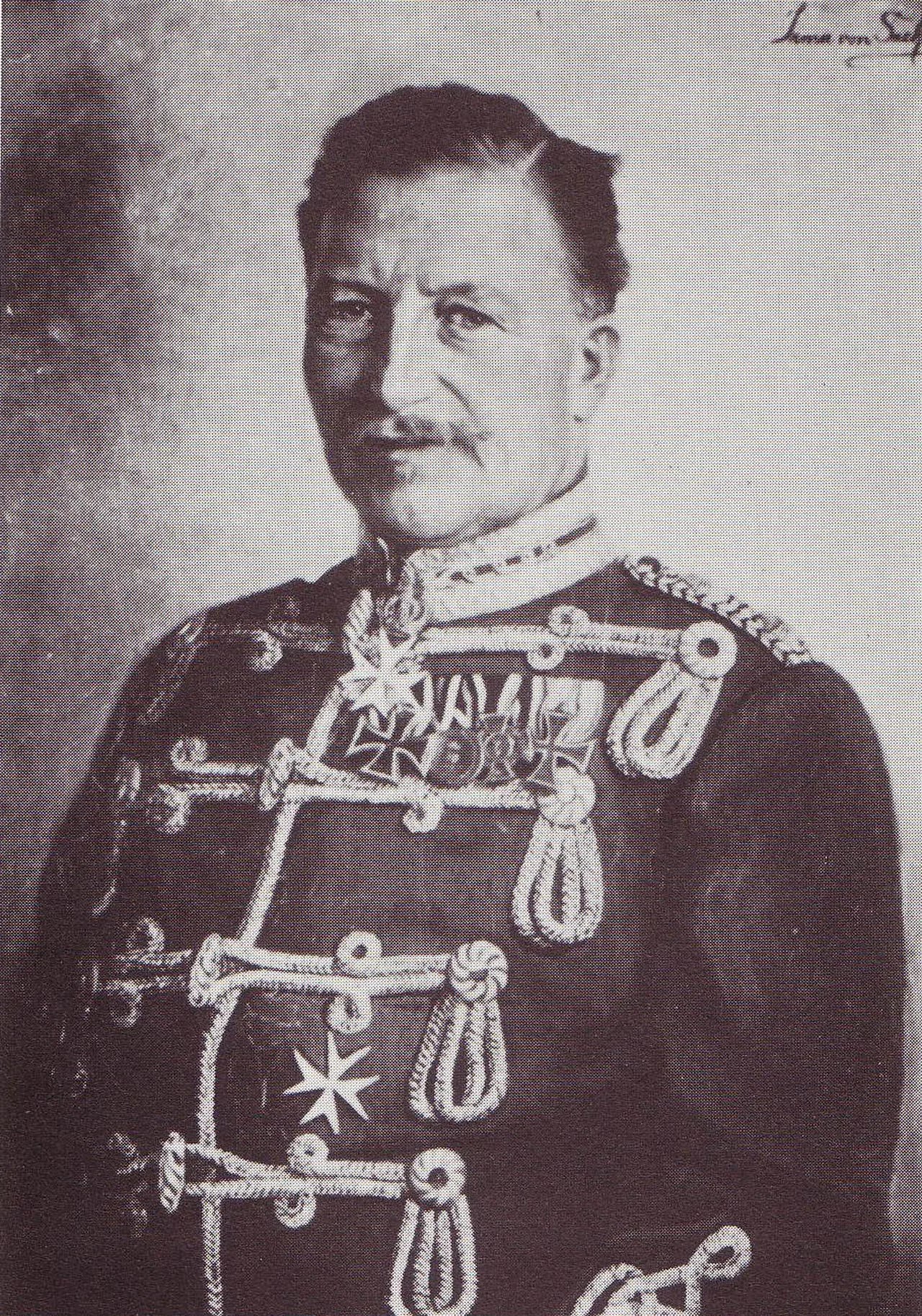 Porträt von Karl von Wiedebach und Nostitz-Jänkendorf (1844–1910) – Gedenkseite