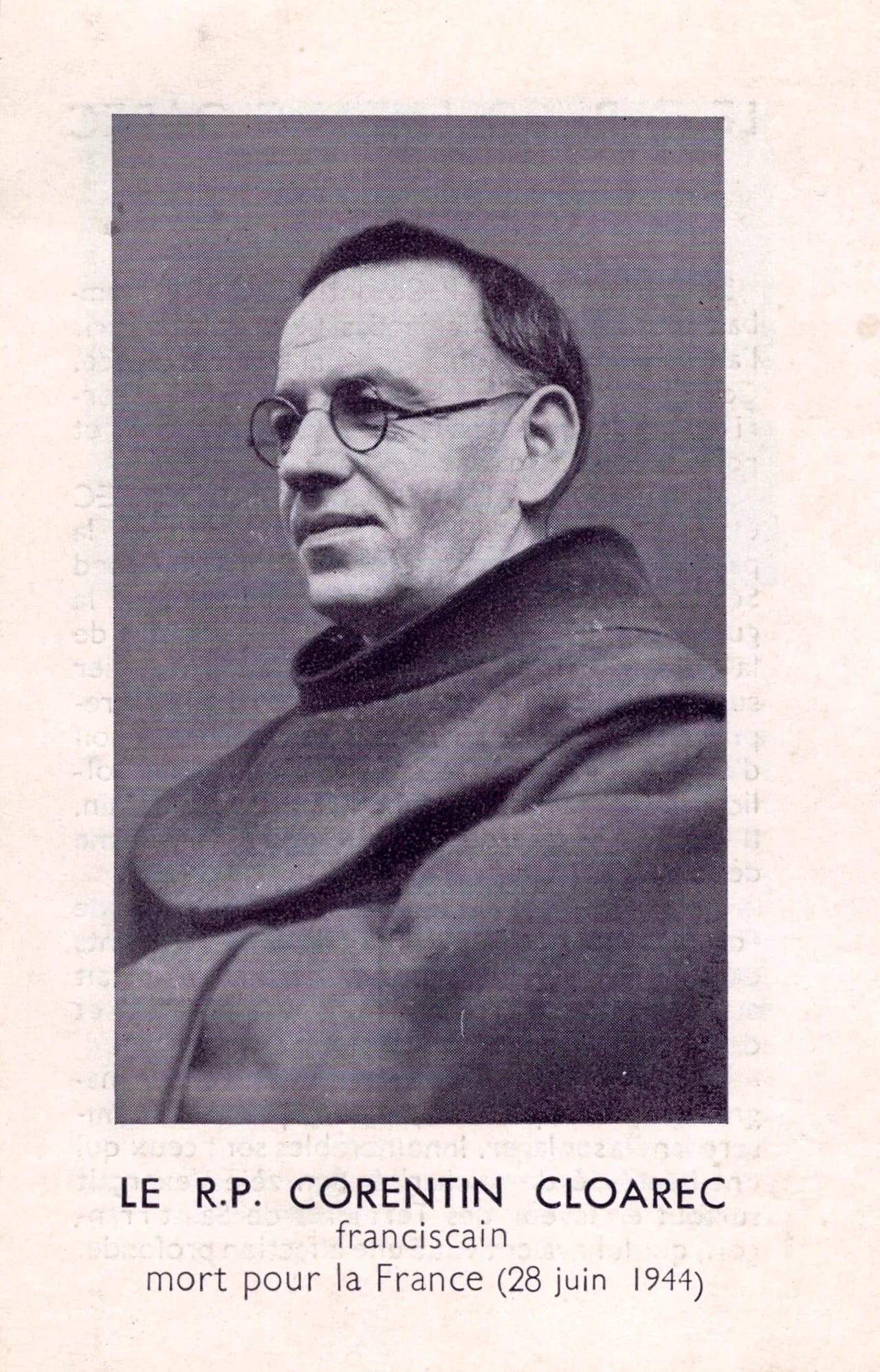 Portrait of Corentin Cloarec (1894–1944) – memorial page