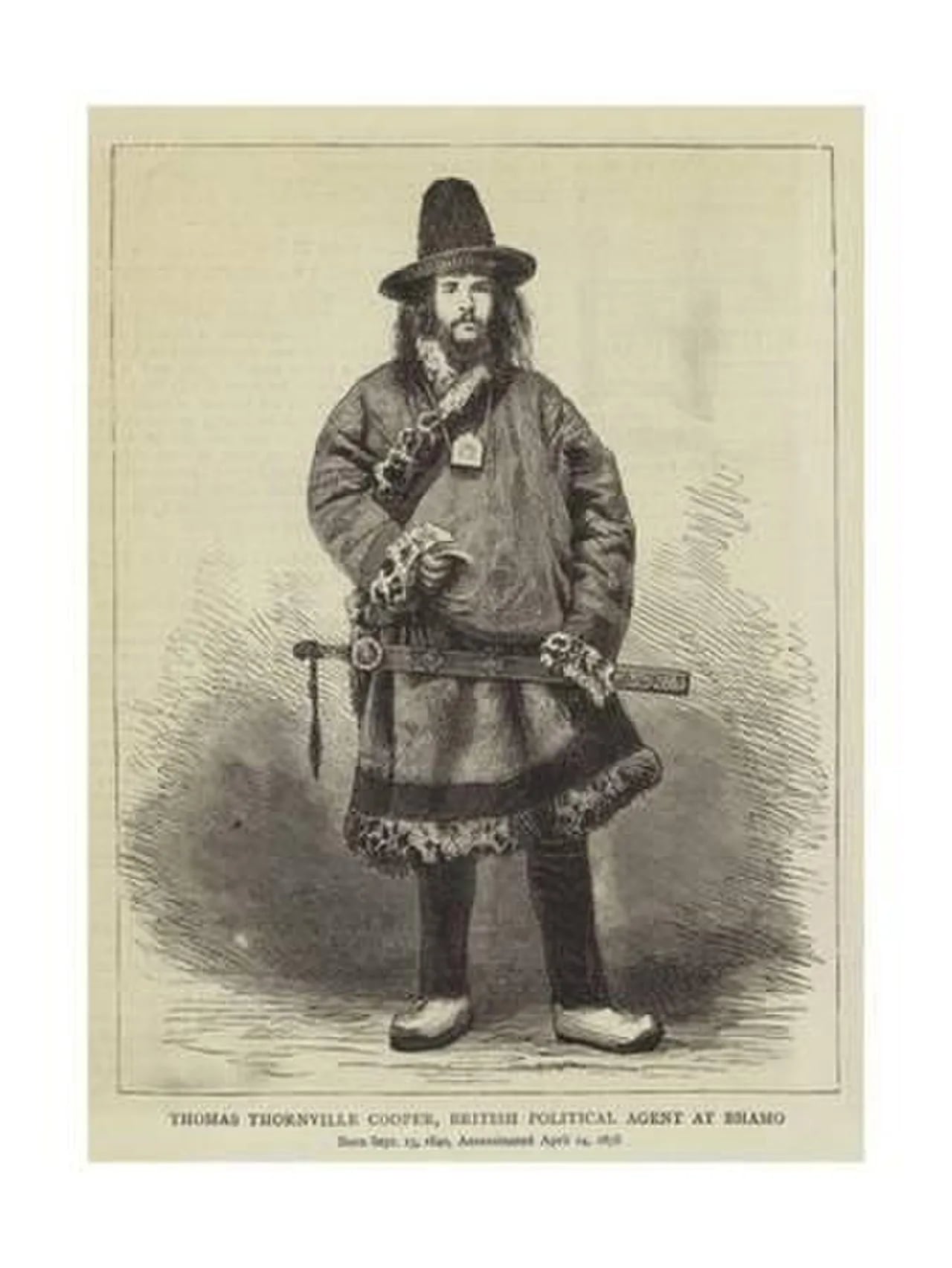 Portrait of Thomas Thornville Cooper (1839–1878) – memorial page