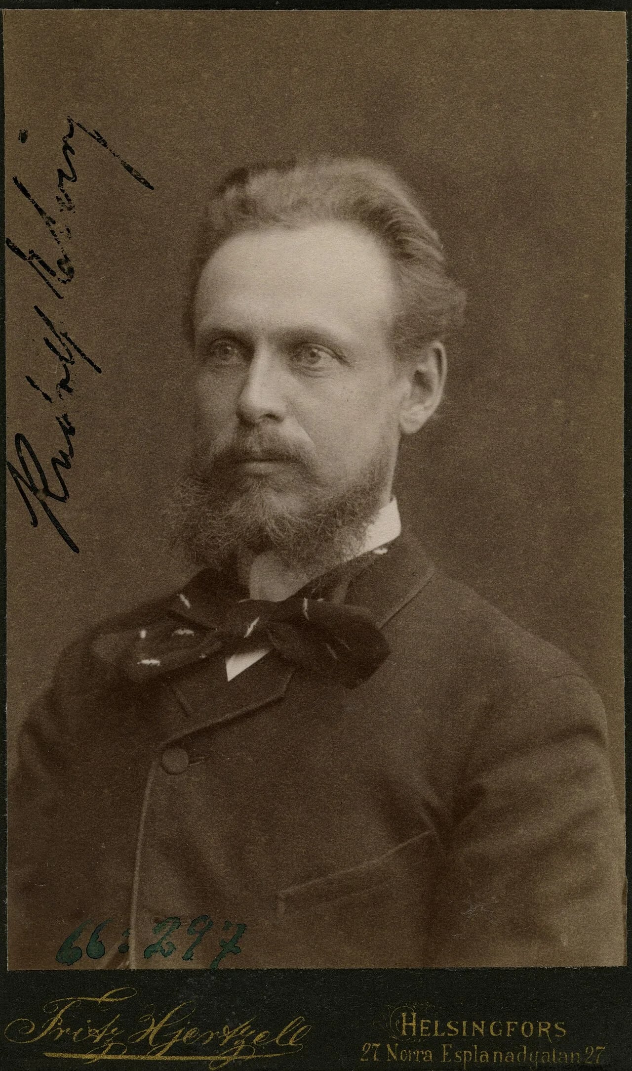 Porträt von Rudolf Bernhard Elving (1849–1927) – Gedenkseite