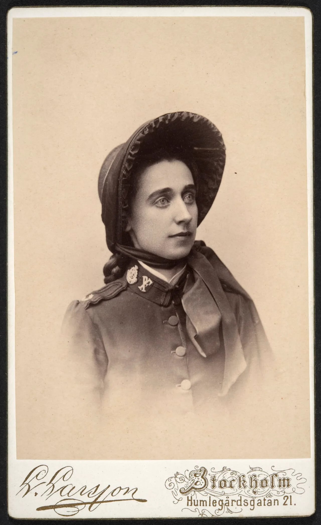 Porträt von Hedvig von Haartman (1826–1902) – Gedenkseite