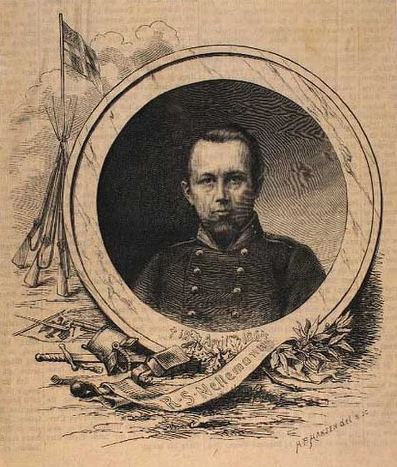 Portrait of Rasmus Nellemann (1830–1864) – memorial page