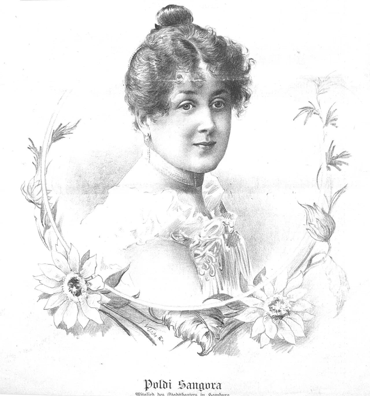 Porträt von Poldi Sangora (1875–1963) – Gedenkseite