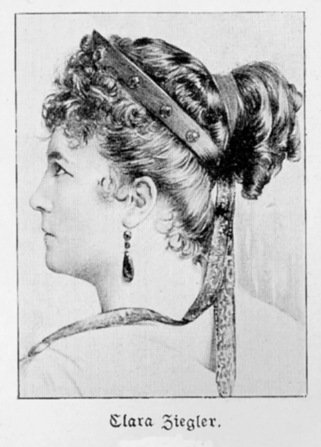 Portrait of Klara Ziegler (1844–1909) – memorial page