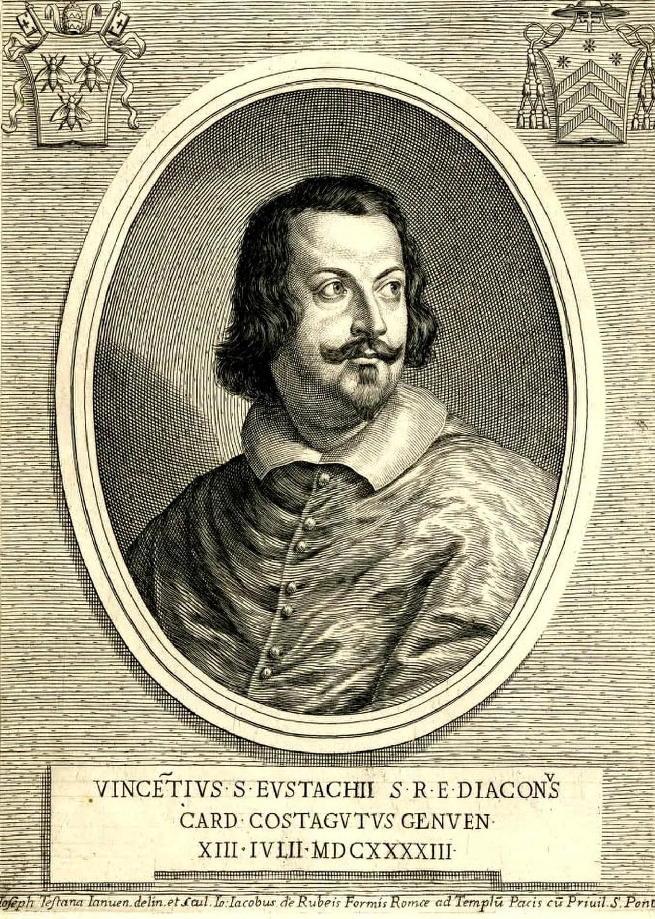 Porträt von Vincenzo Costaguti (1611–1660) – Gedenkseite