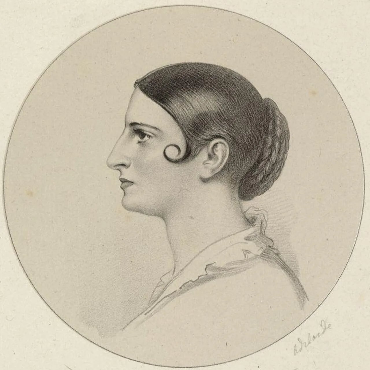 Porträt von Adelaide Kemble (1815–1879) – Gedenkseite