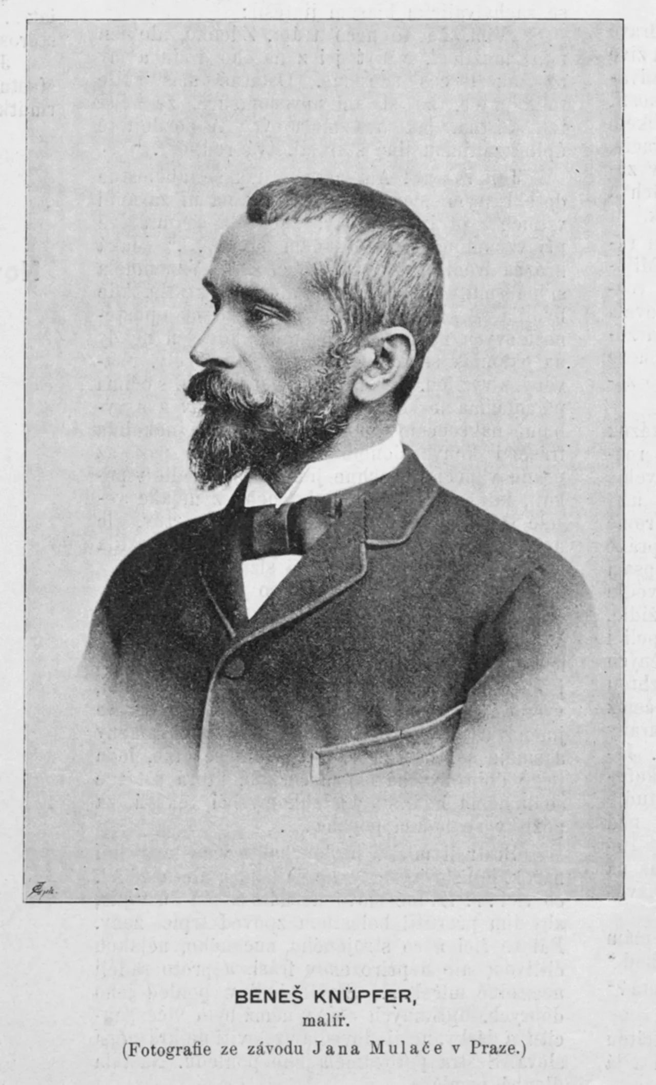 Portrait of Beneš Knüpfer (1844–1910) – memorial page