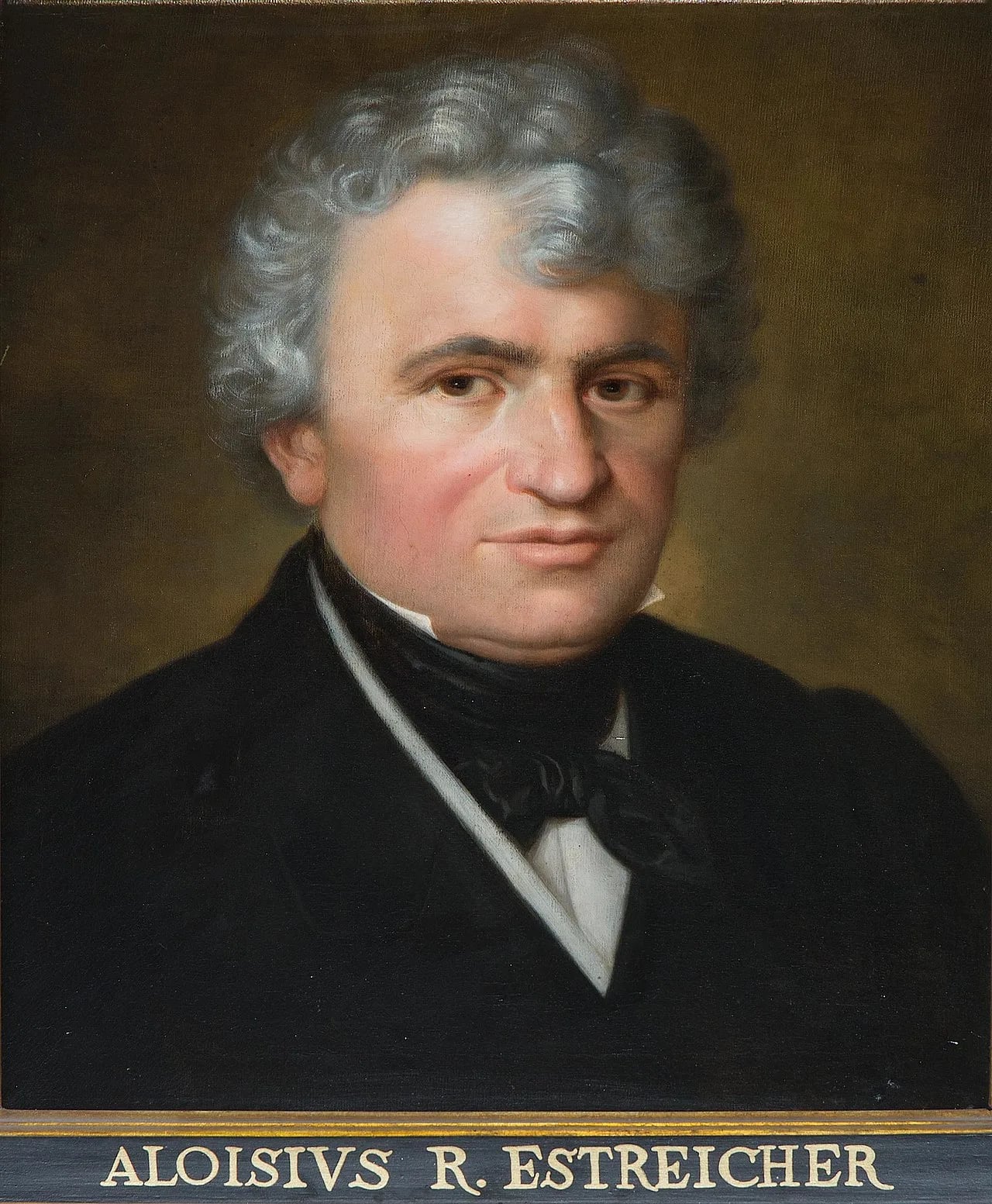 Porträt von Alois Raphael Estreicher (1786–1852) – Gedenkseite