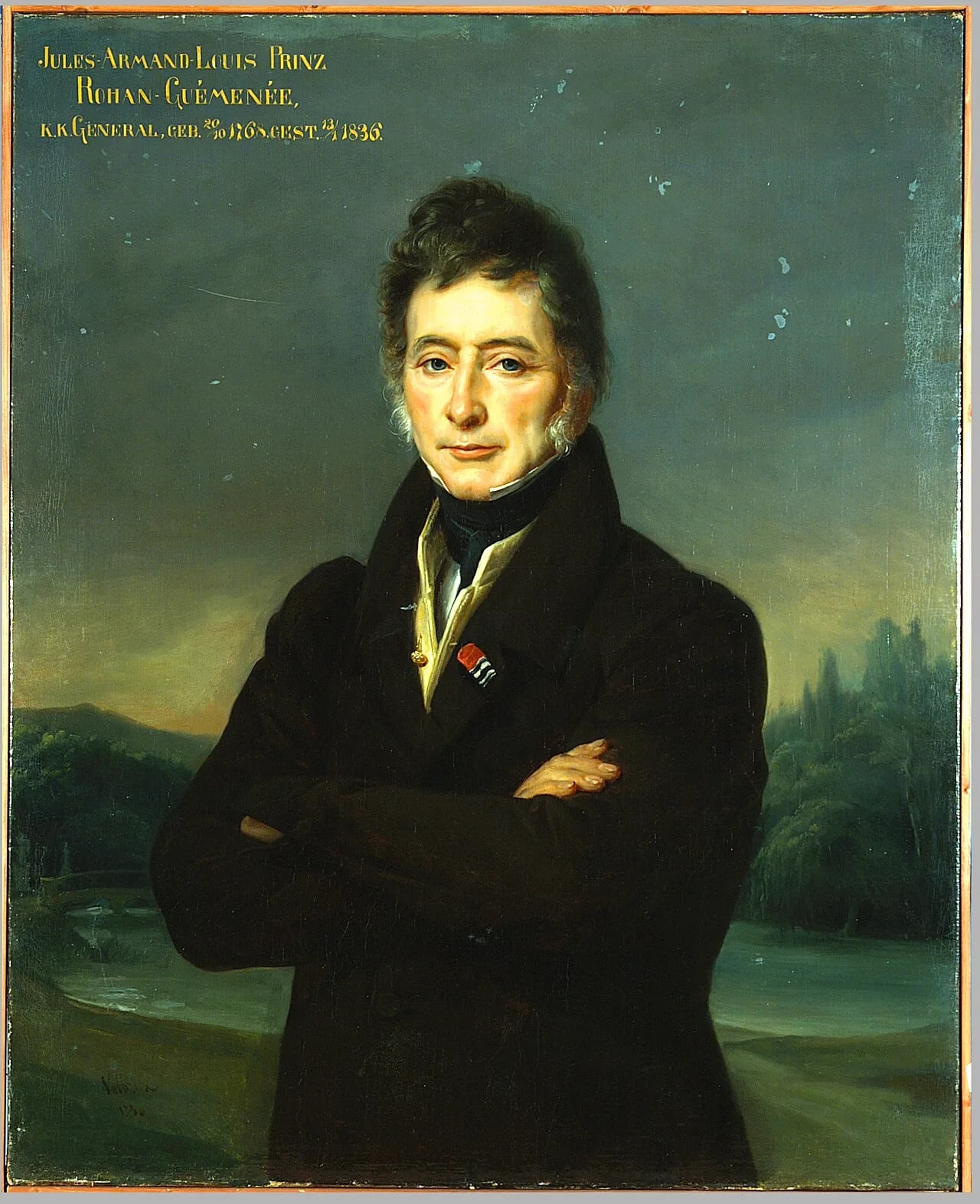 Porträt von Jules Armand Louis de Rohan (1768–1836) – Gedenkseite