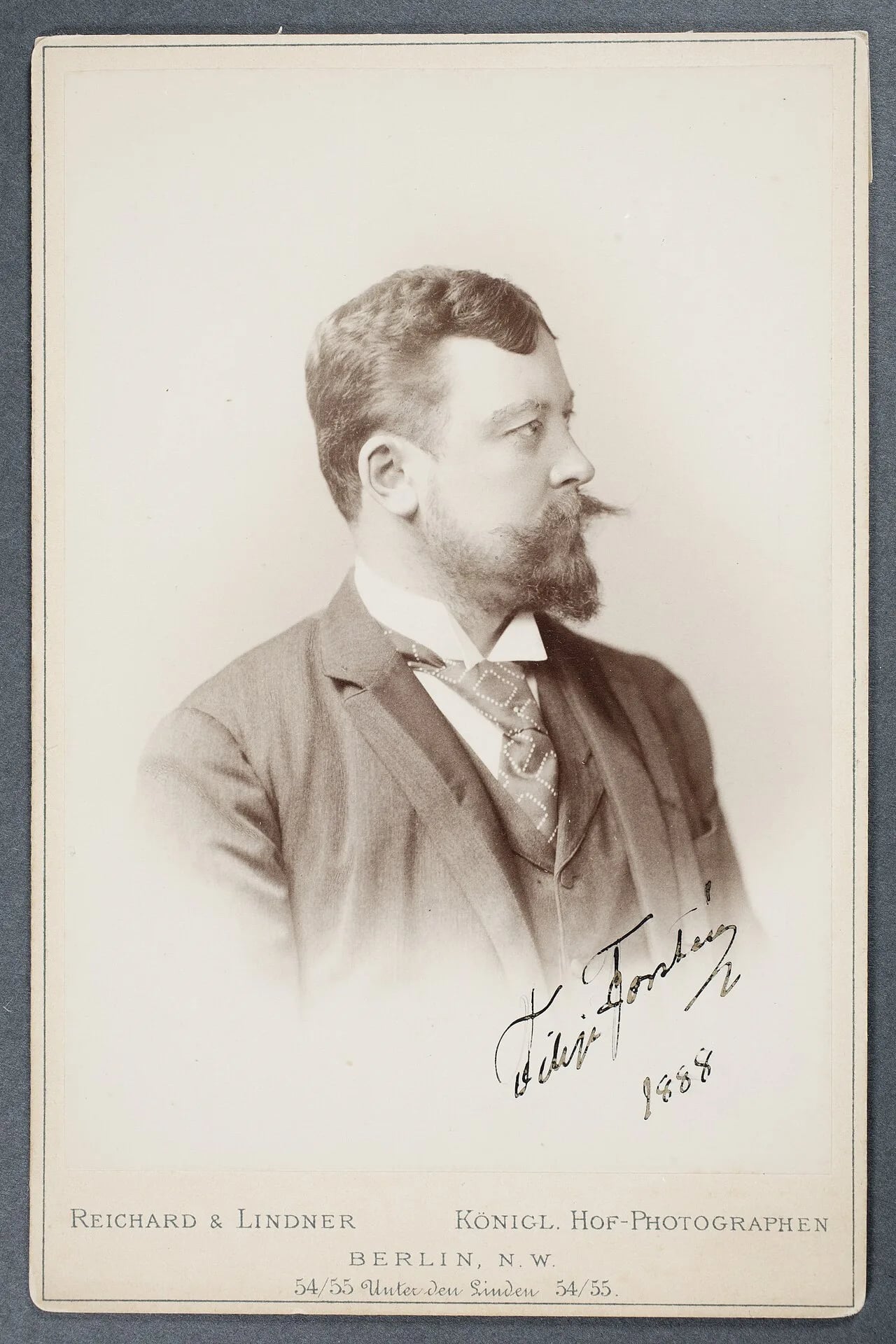 Porträt von Filip Forstén (1852–1932) – Gedenkseite