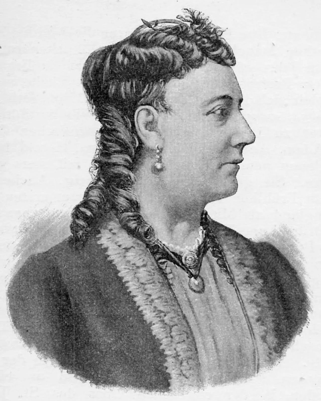 Portrait of Hermine Küchenmeister-Rudersdorf (1822–1882) – memorial page