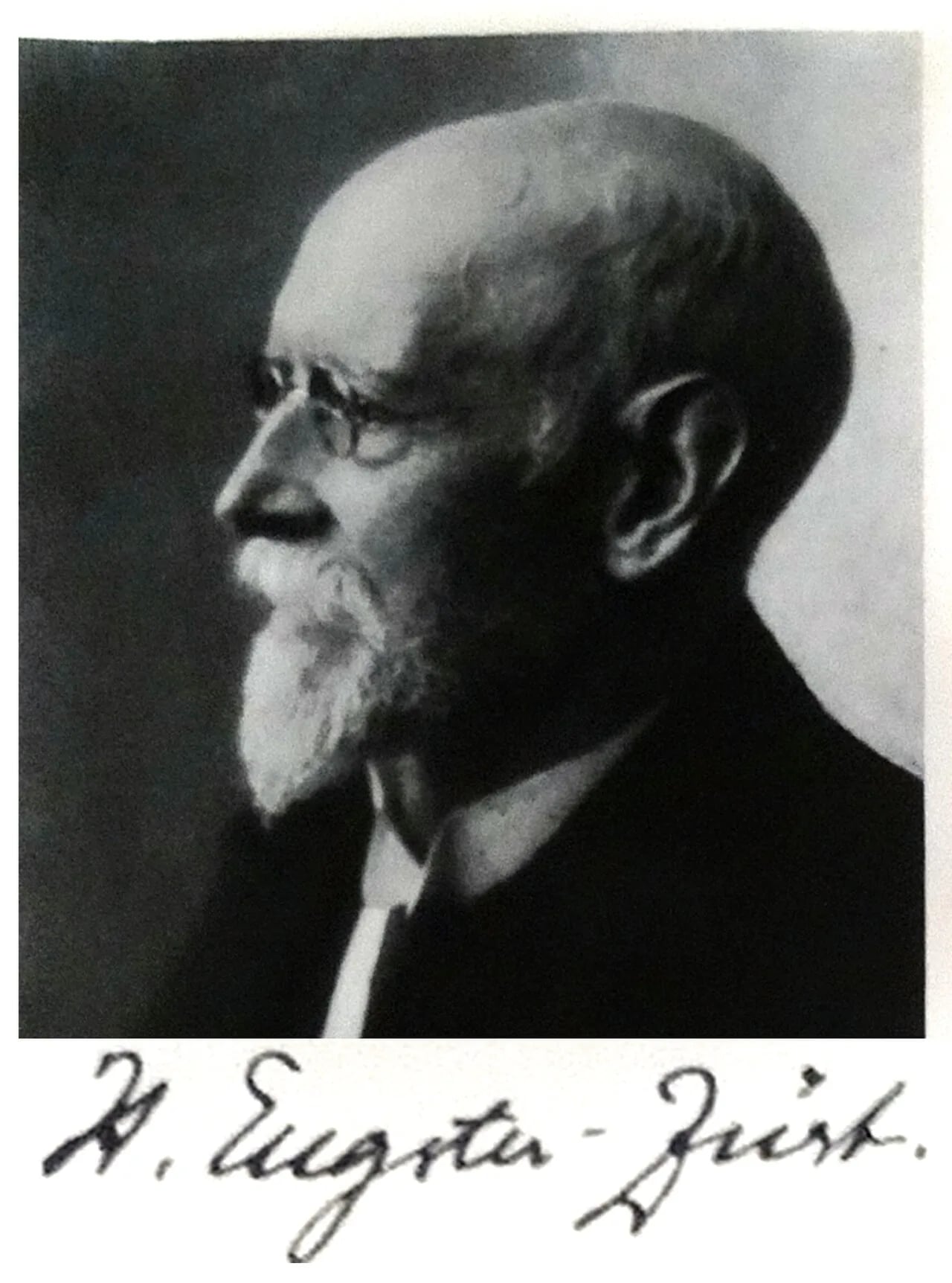 Porträt von Howard Eugster-Züst (1861–1932) – Gedenkseite
